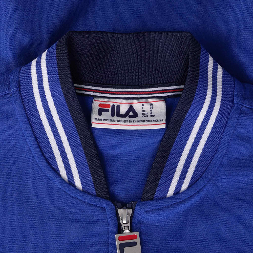 Fila Vintage Settanta Baseball Track Jacket - Bright Blue