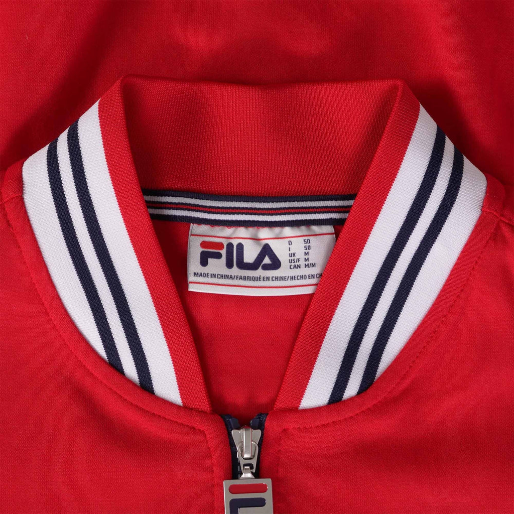 Fila Vintage Settanta Baseball Track Jacket - Red