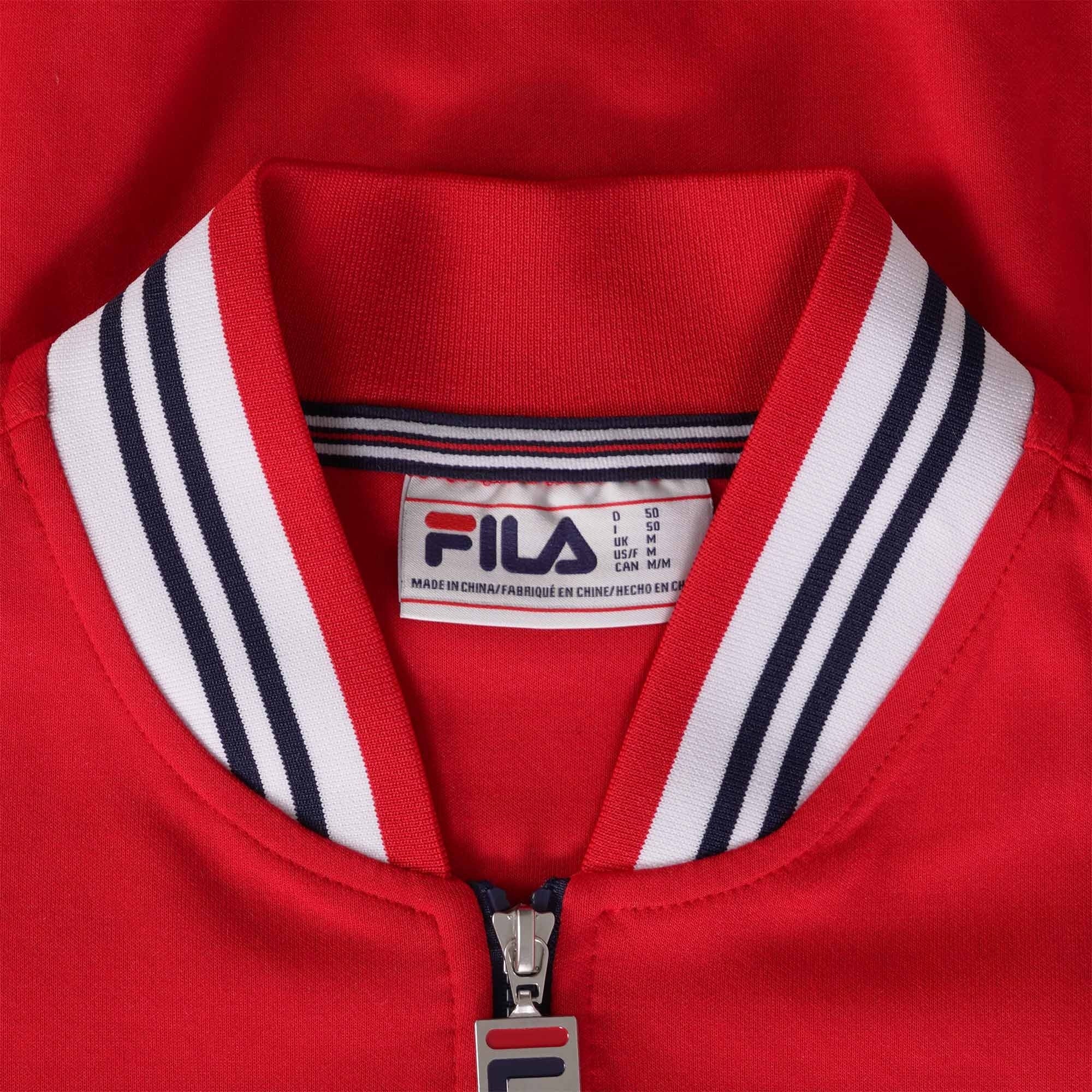 Fila Vintage Settanta Baseball Track Jacket - Red