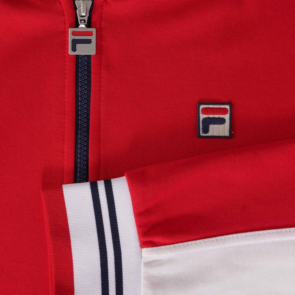 Fila Vintage Settanta Baseball Track Jacket - Red