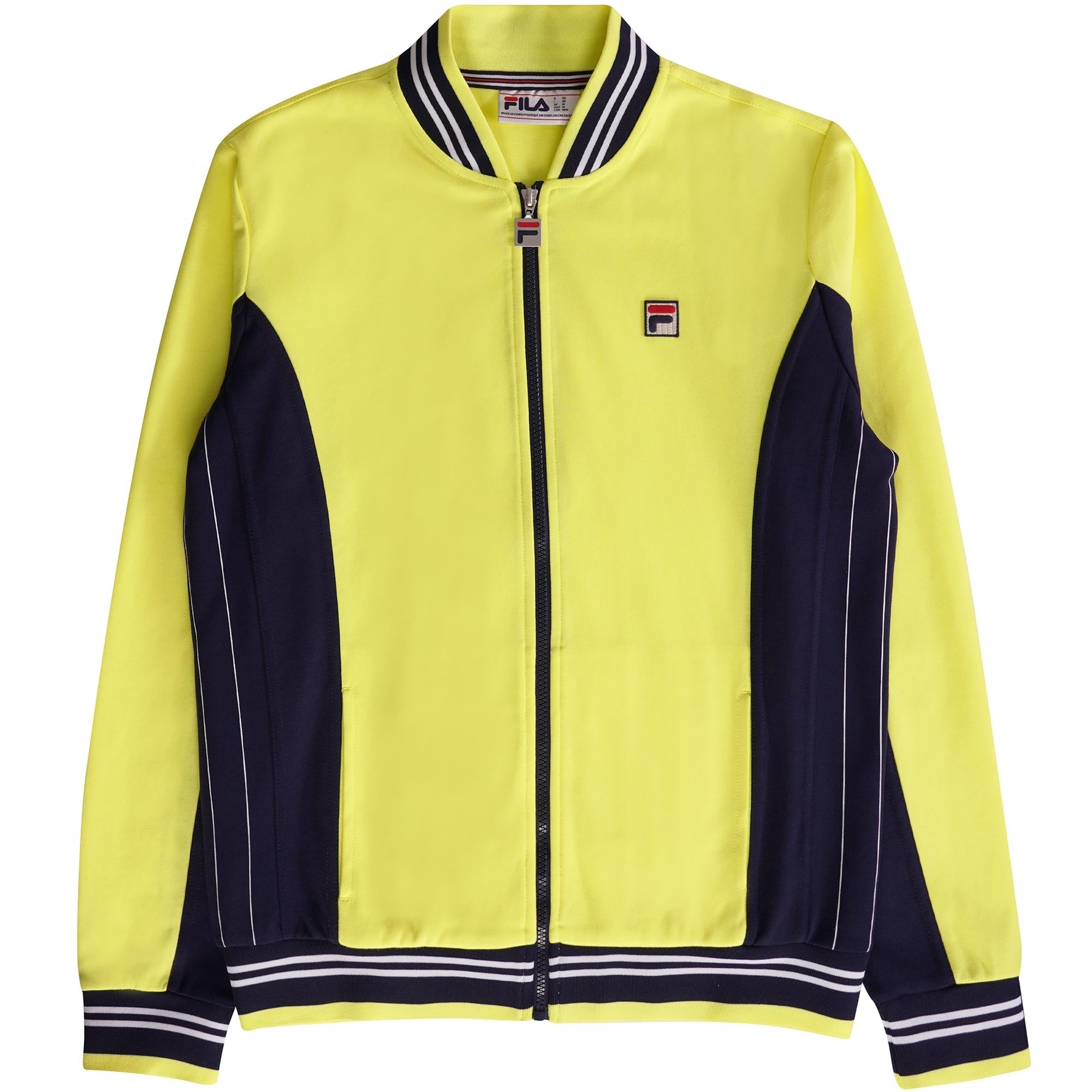 Fila Vintage Settanta Baseball Track Jacket - Limelight