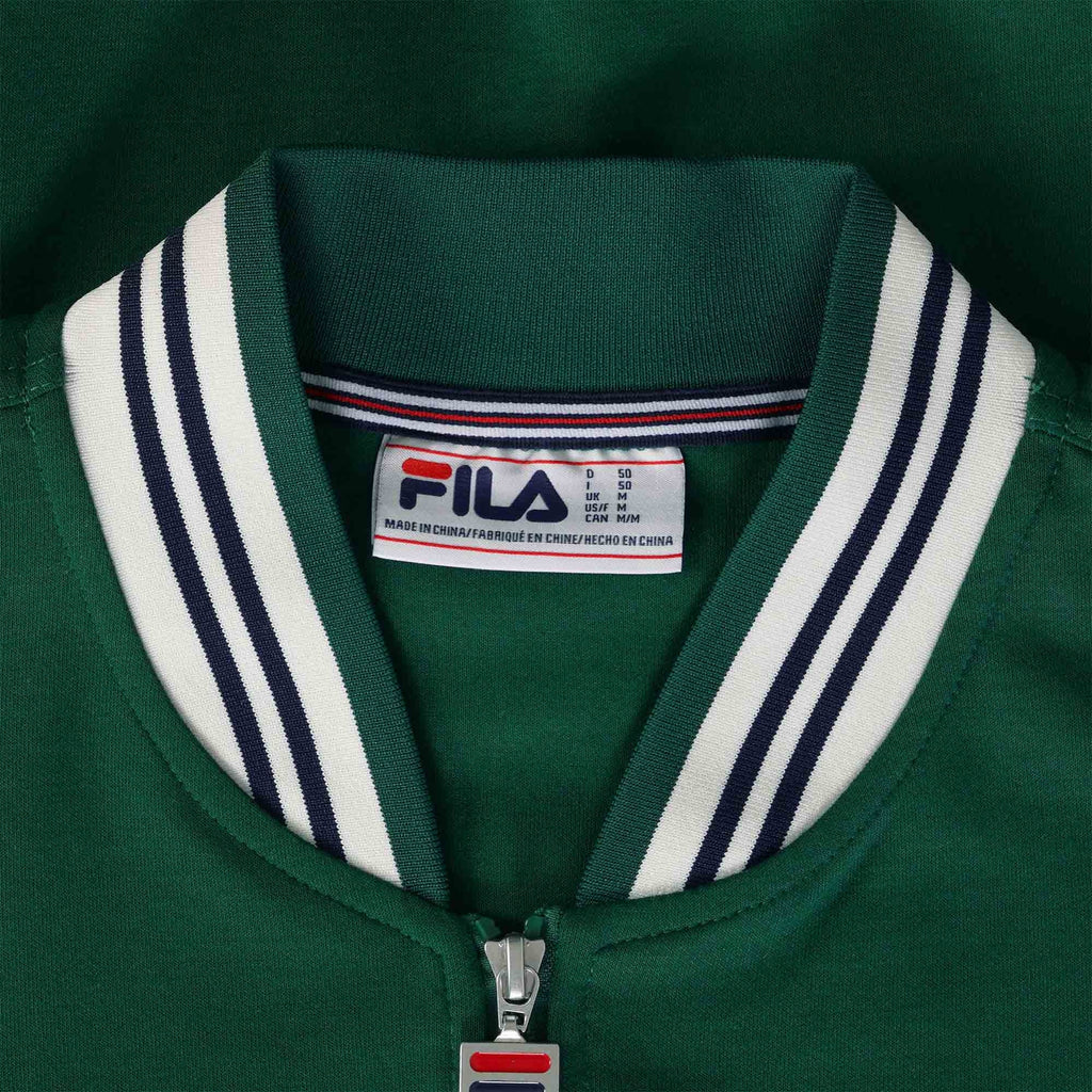 Fila Vintage Settanta Baseball Track Jacket - Botanical Green