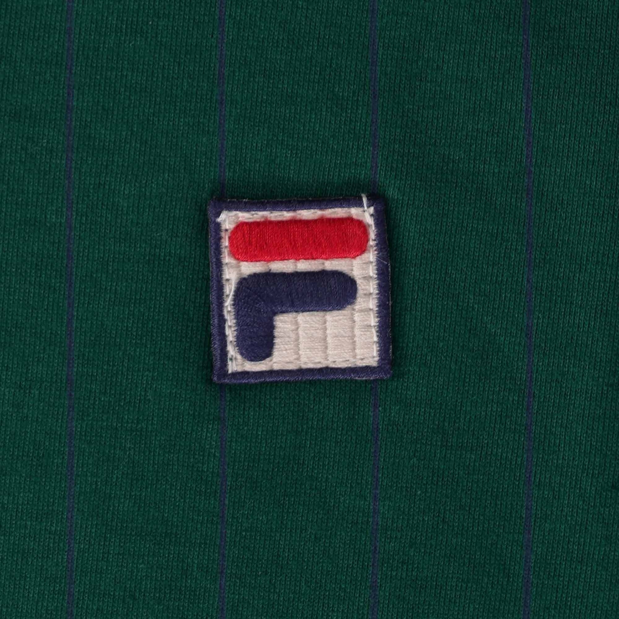 Fila Vintage BB1 Classic Vintage Striped Polo Shirt - Botanical Green