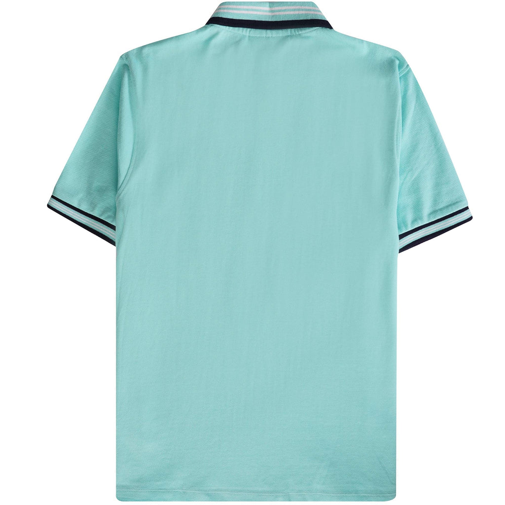 Fila Vintage Faraz Tipped Rib Polo Shirt - Aruba