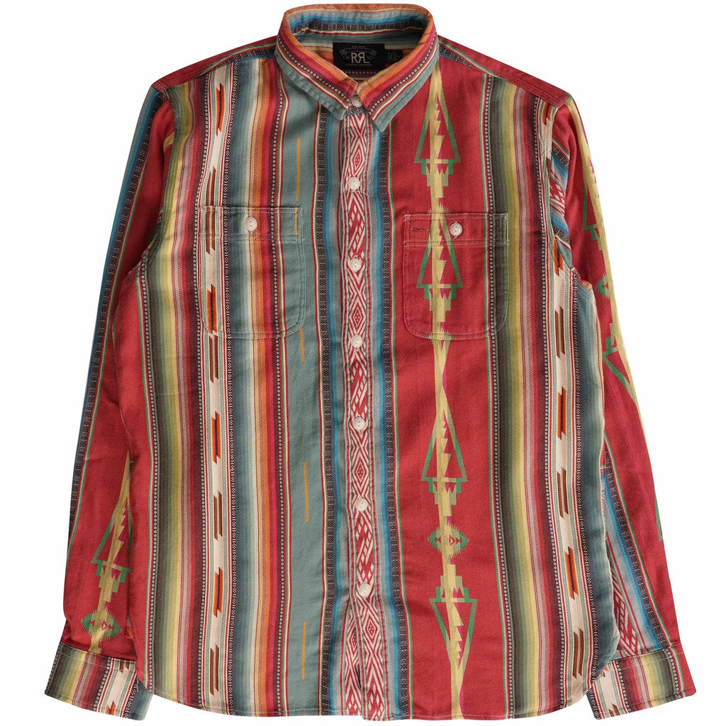 RRL by Ralph Lauren Jacquard Workshirt - Red Multi