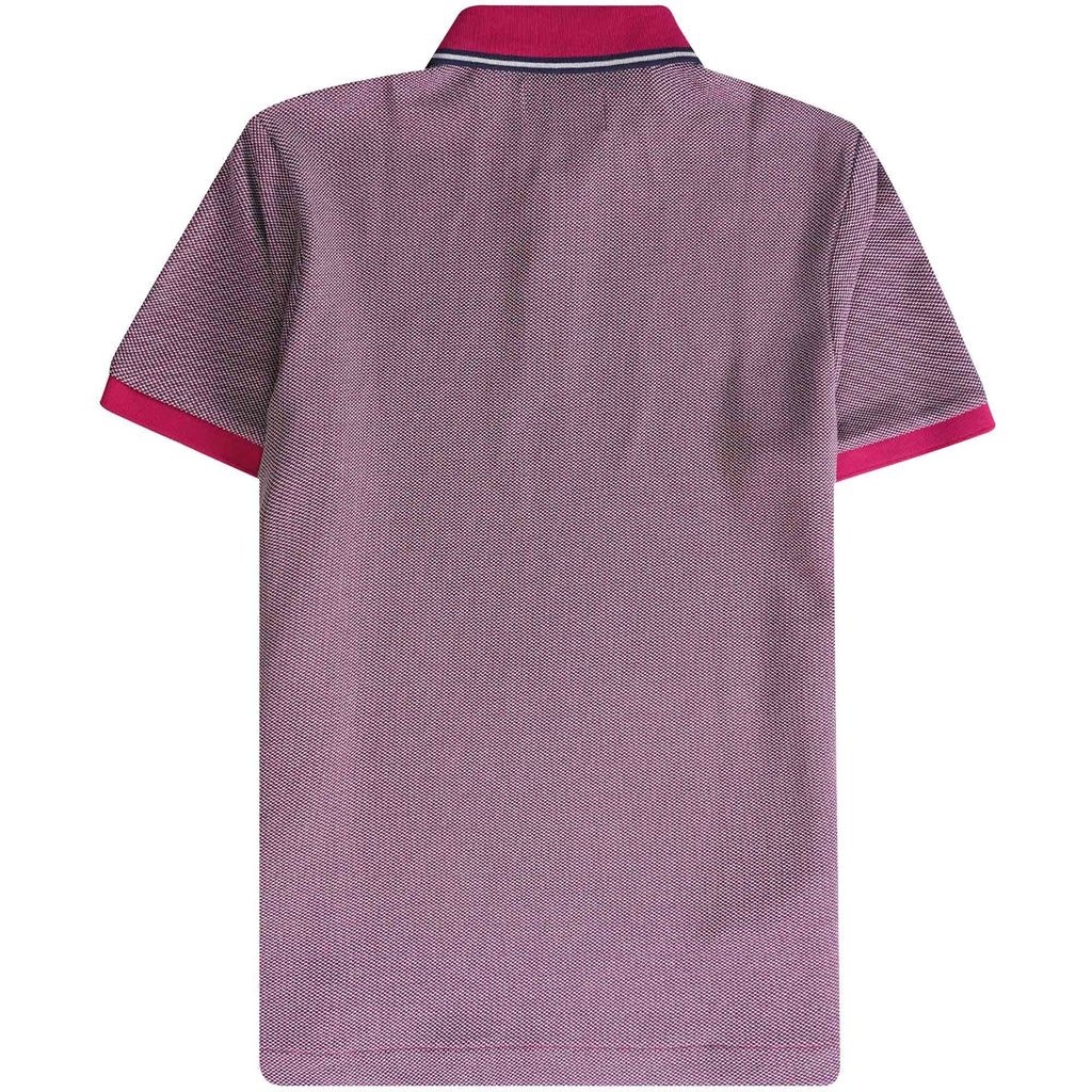 Original Penguin Birdseye Organic Cotton Pique Polo Shirt - Sangria