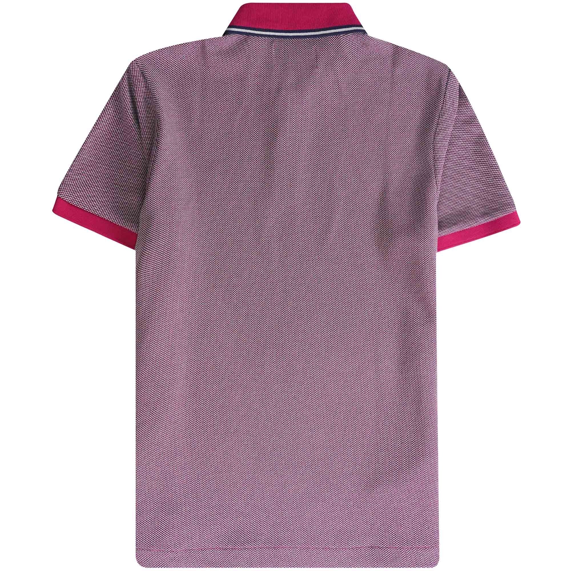 Original Penguin Birdseye Organic Cotton Pique Polo Shirt - Sangria