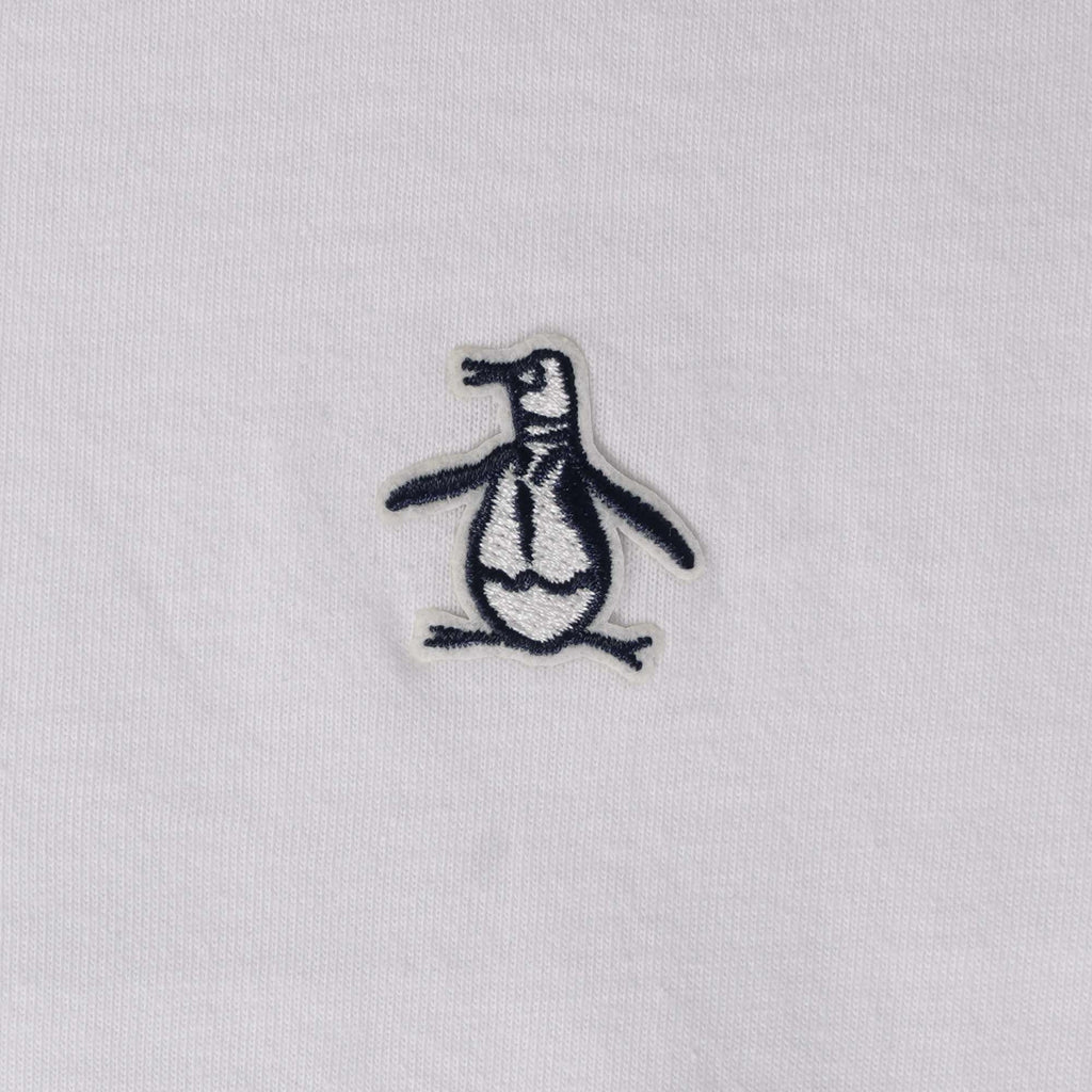 Original Penguin Sticker Pete Tipped Ringer Organic Cotton T-Shirt - Dark Sapphire