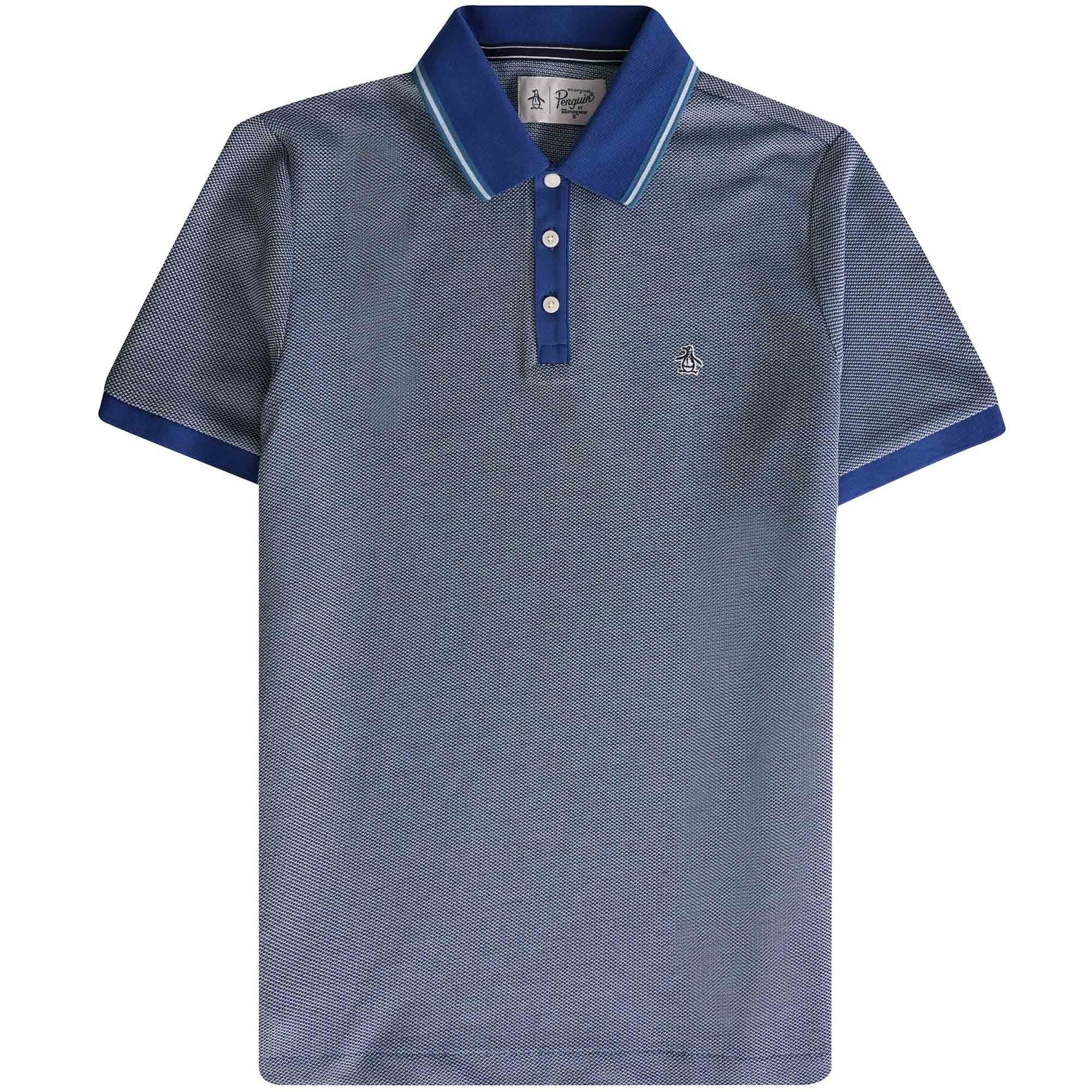 Original Penguin Birdseye Organic Cotton Pique Polo Shirt - Limoges