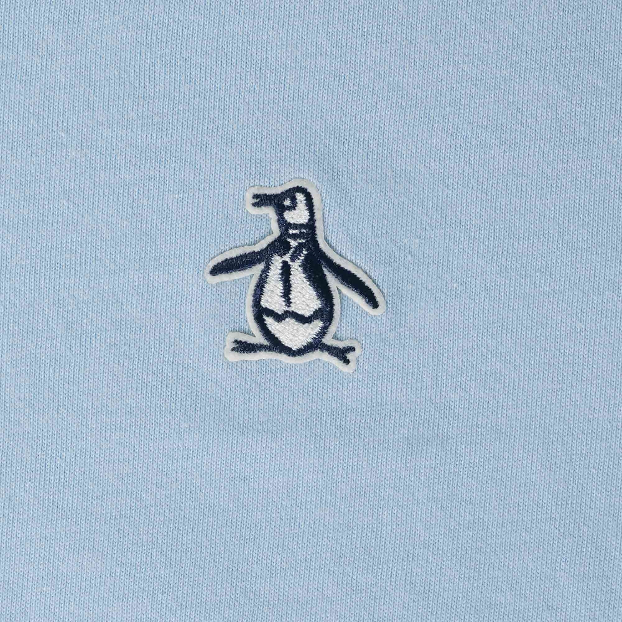 Original Penguin Tipped Sticker Pete Ringer T-Shirt - Cerulean
