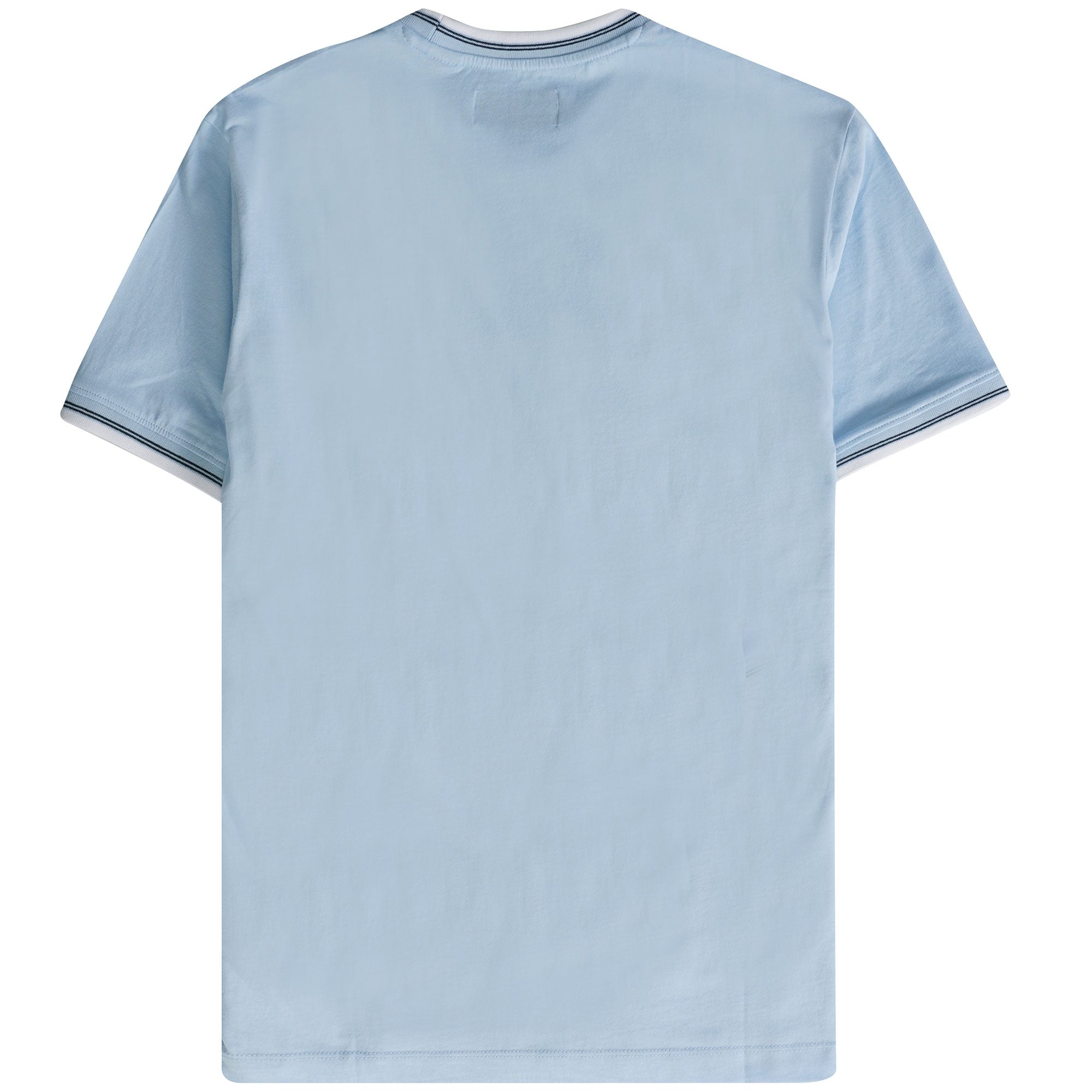 Original Penguin Tipped Sticker Pete Ringer T-Shirt - Cerulean