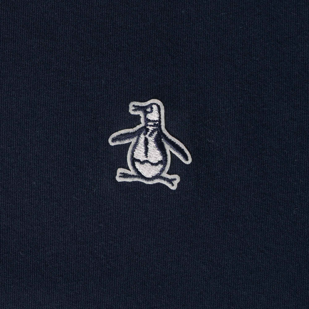 Original Penguin Sticker Pete Tipped Ringer Organic Cotton T-Shirt - Bright White