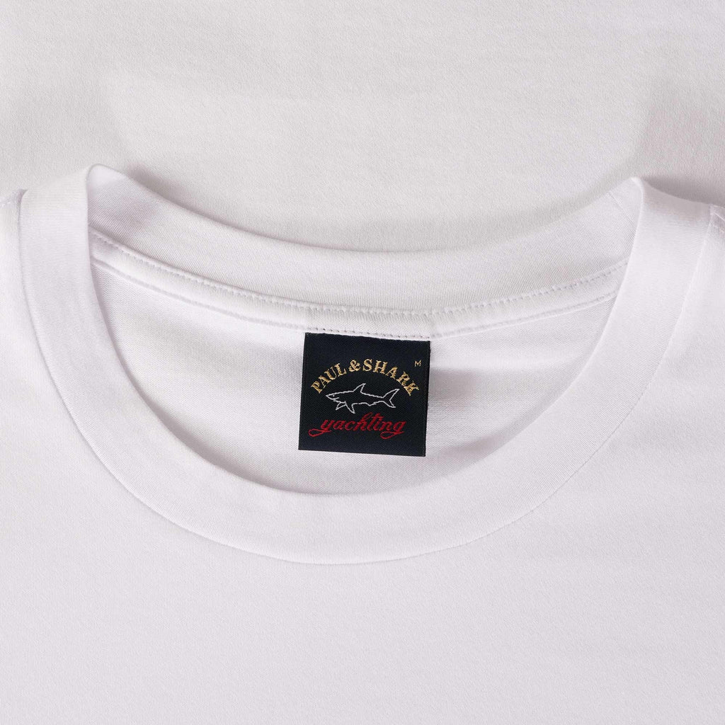 Paul and Shark Logo T-Shirt - White