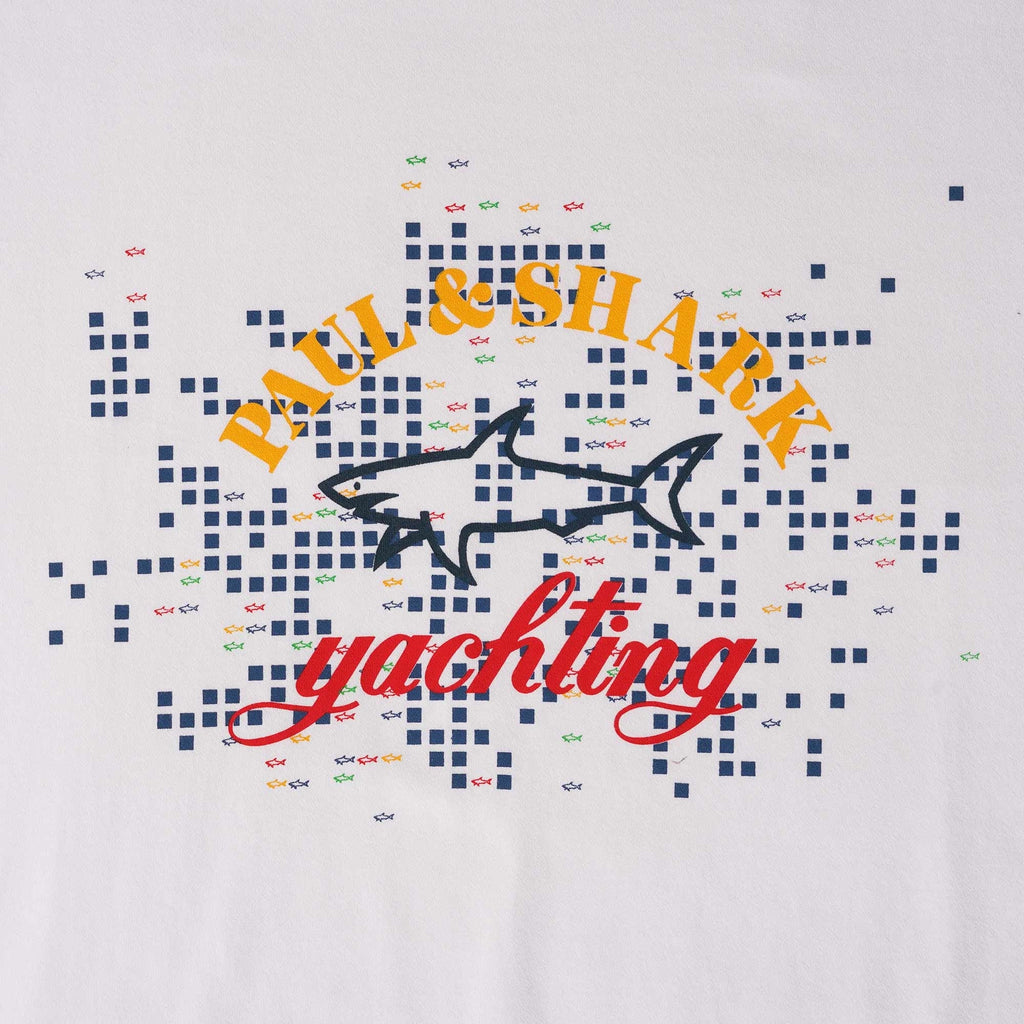 Paul and Shark Logo T-Shirt - White