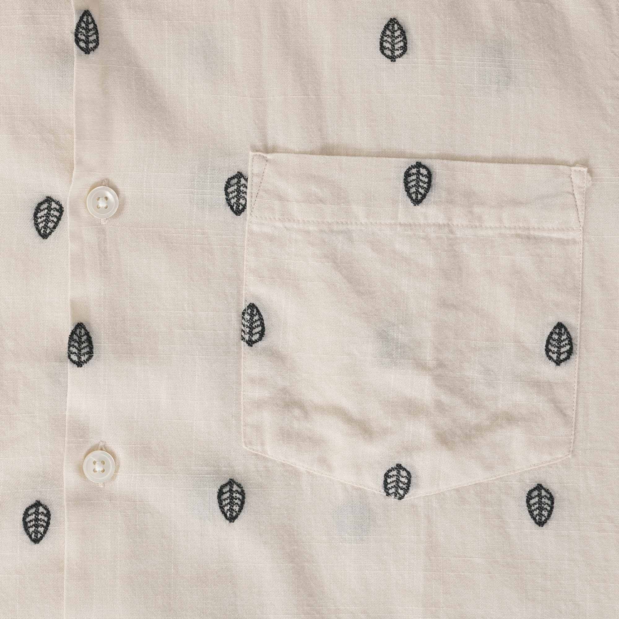 Portuguese Flannel Leaf Shirt - Ecru
