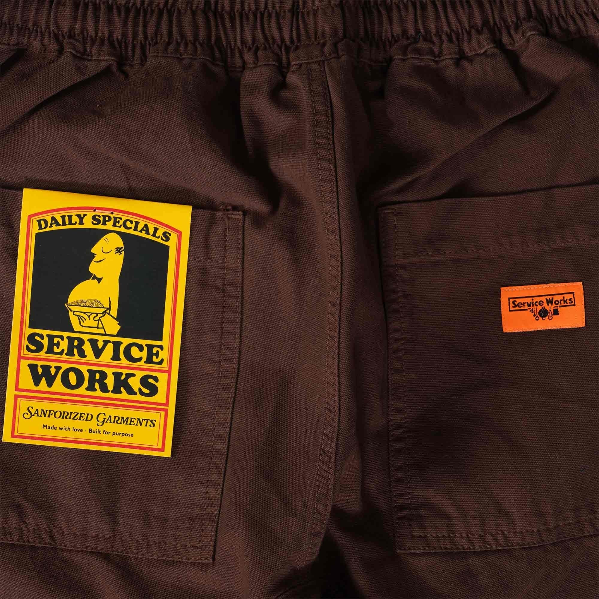 Service Works Classic Chef Pants - Brown