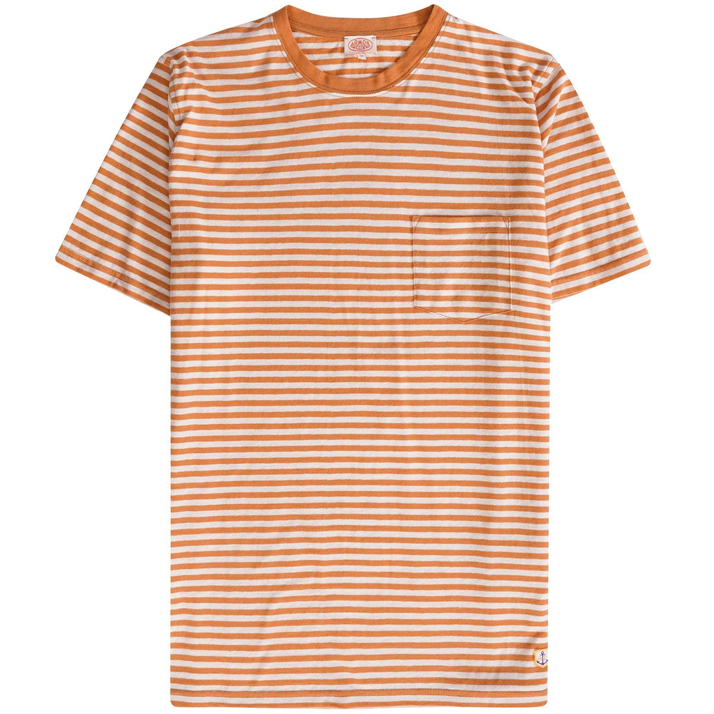 Armor Lux Striped Heritage T-Shirt - Rusty
