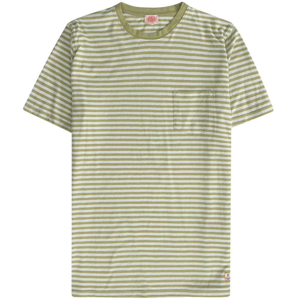 Armor Lux Striped Heritage T-Shirt - Argile