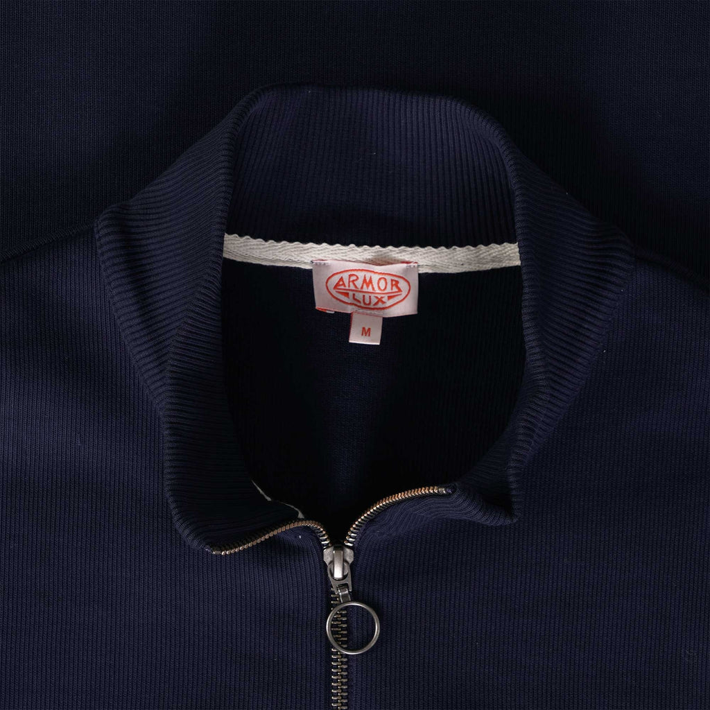 Armor Lux Heritage Zip-Neck Sweatshirt - Marine