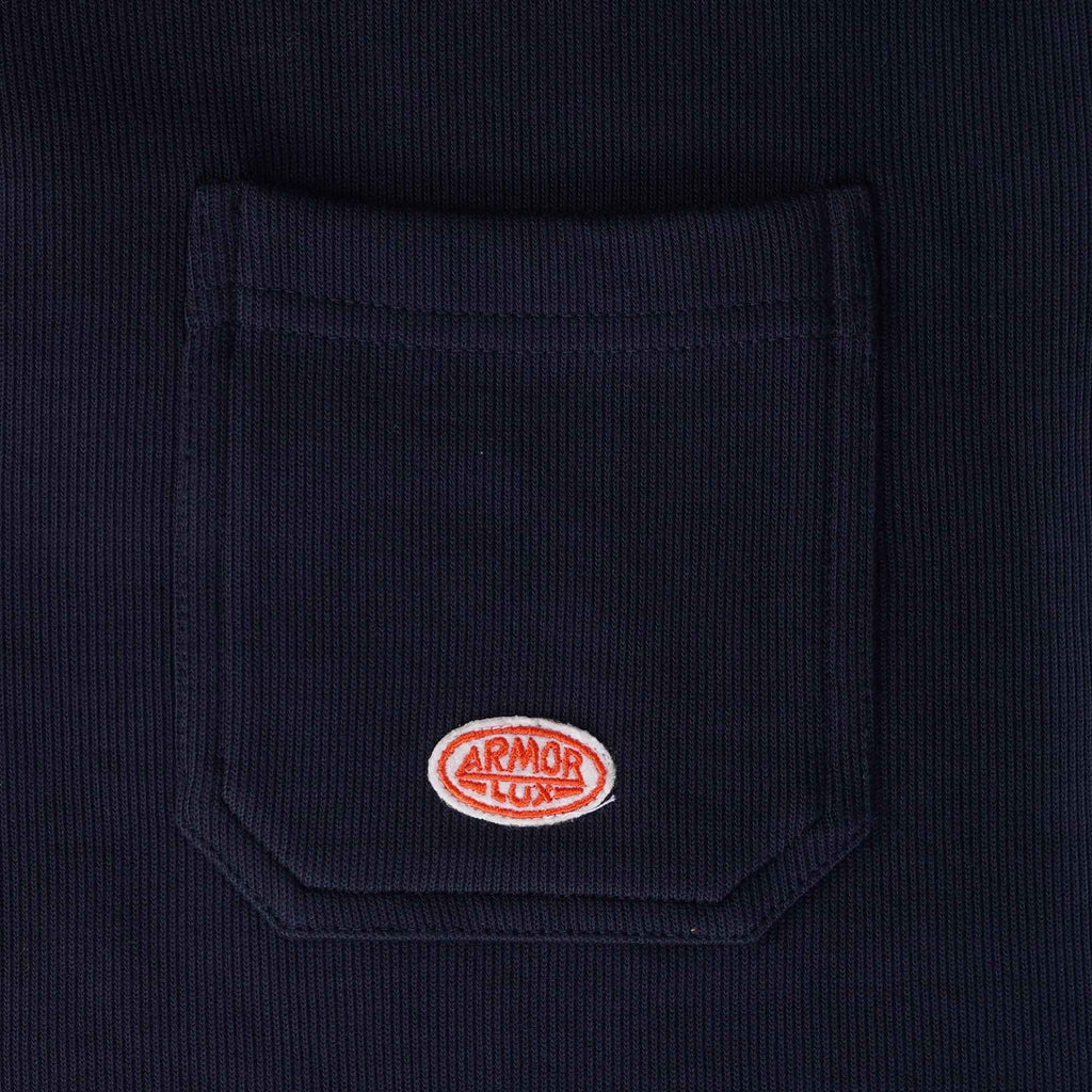 Armor Lux Heritage Zip-Neck Sweatshirt - Marine