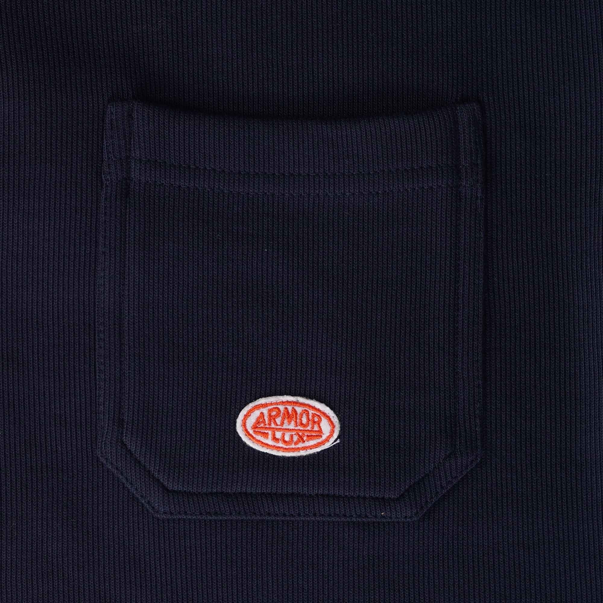 Armor Lux Heritage Zip-Neck Sweatshirt - Marine