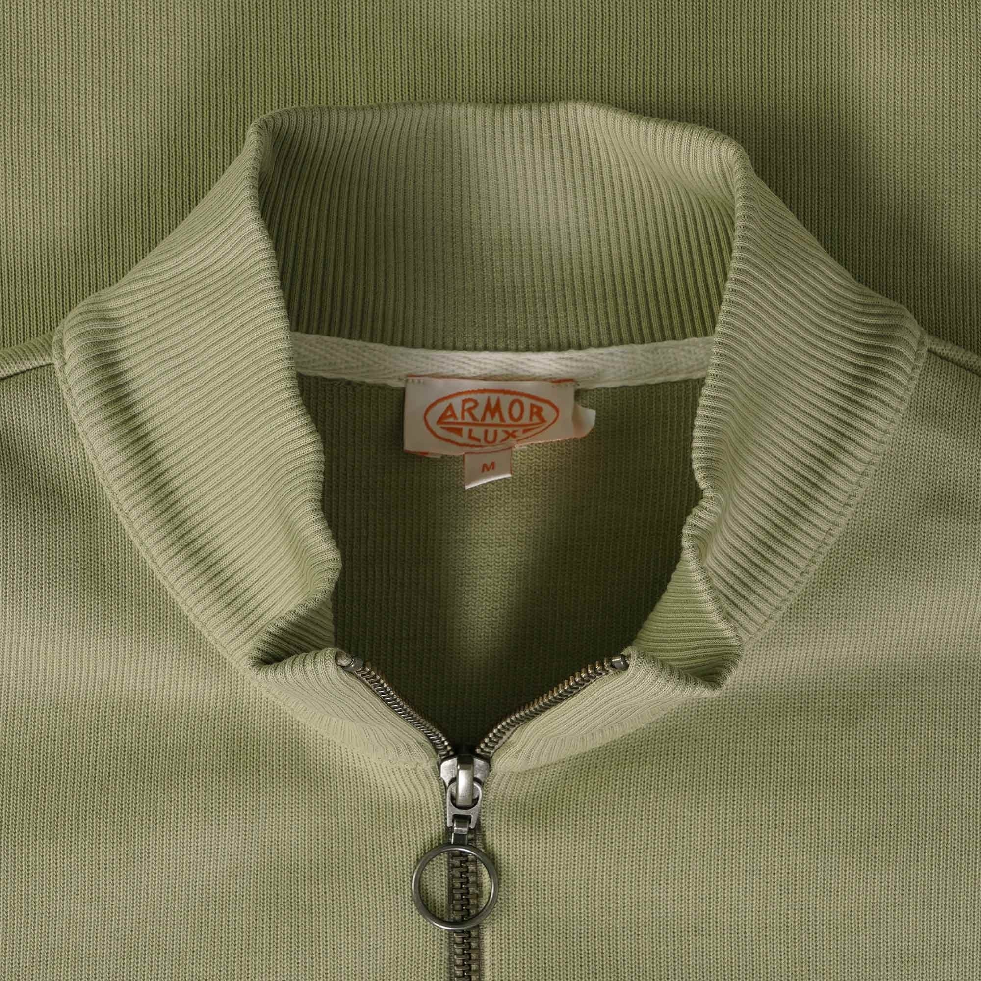 Armor Lux Heritage Zip-Neck Sweatshirt - Argile