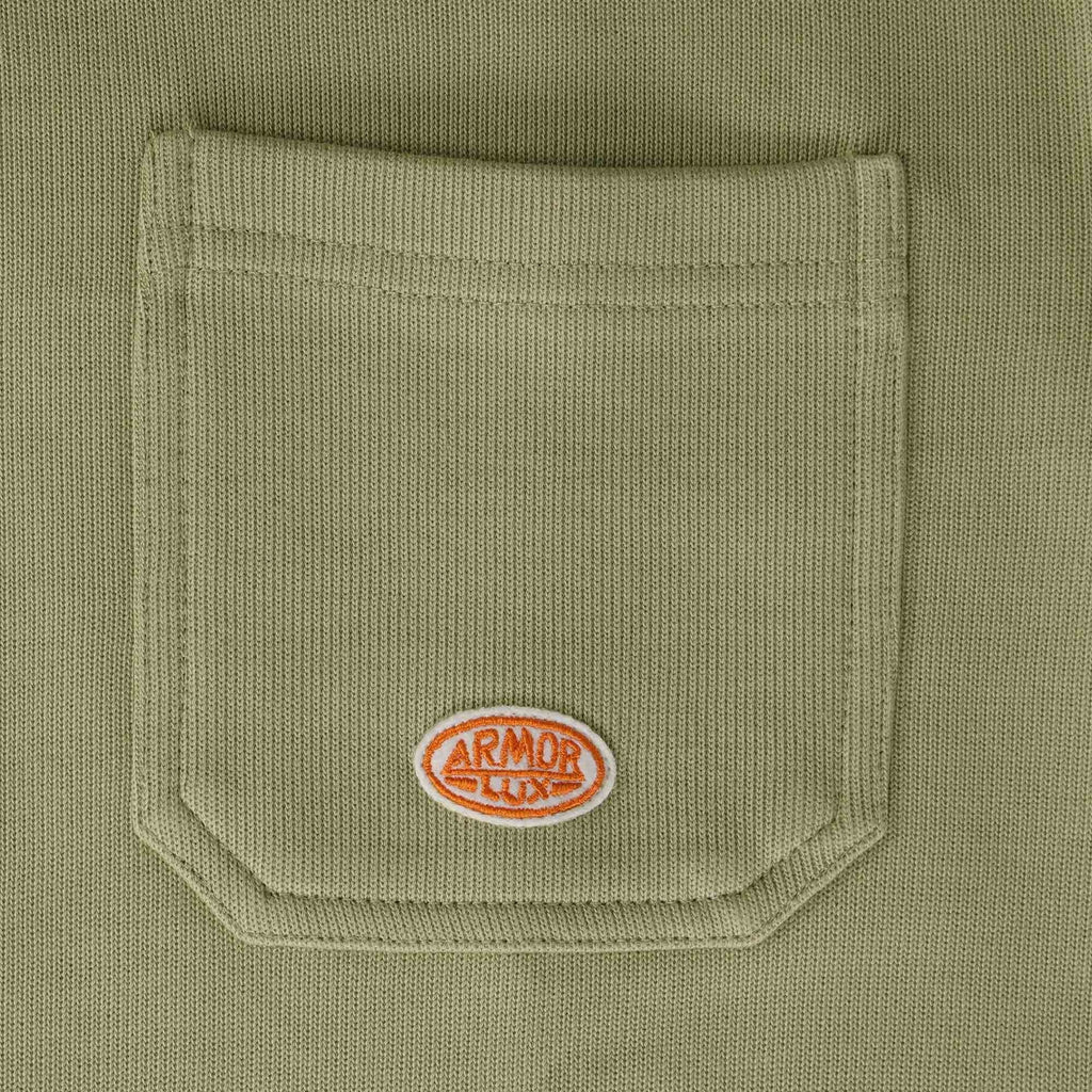 Armor Lux Heritage Zip-Neck Sweatshirt - Argile