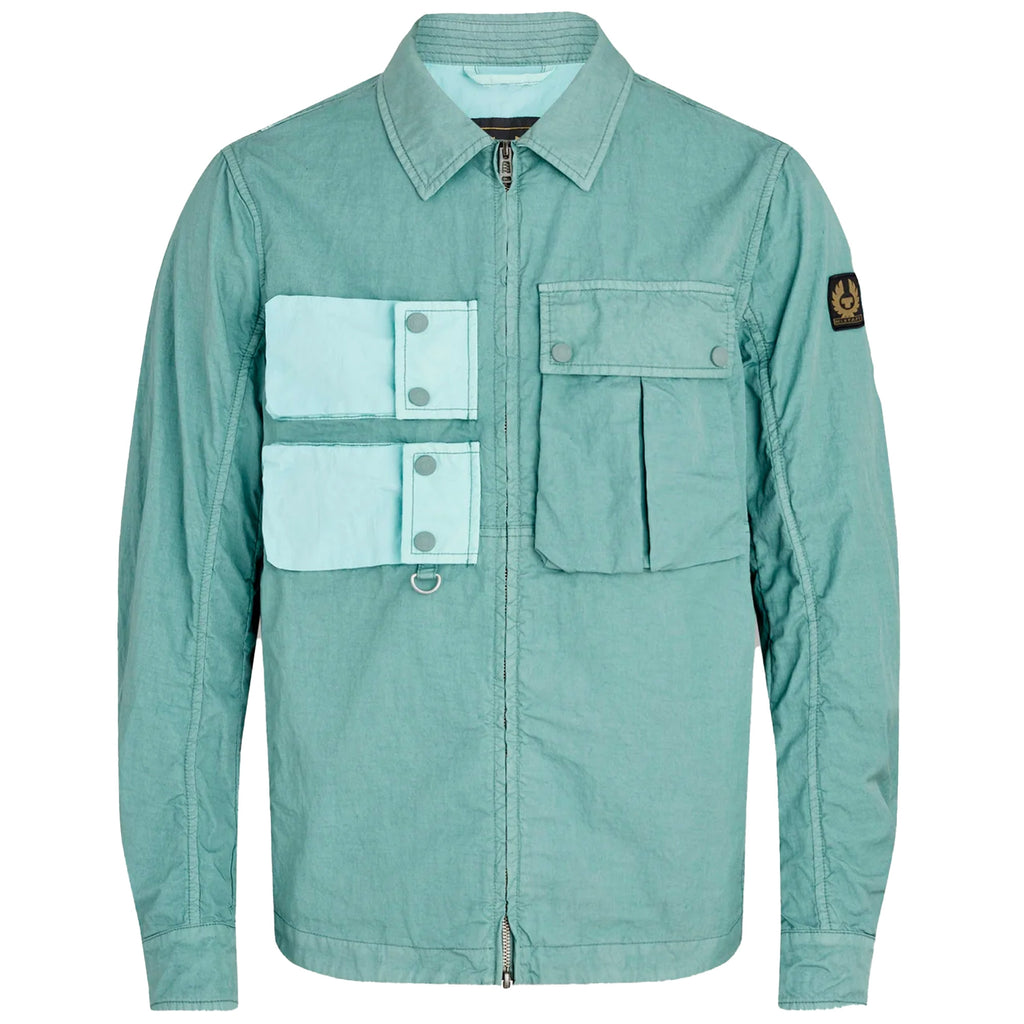 Belstaff Draft Overshirt - Steel Green