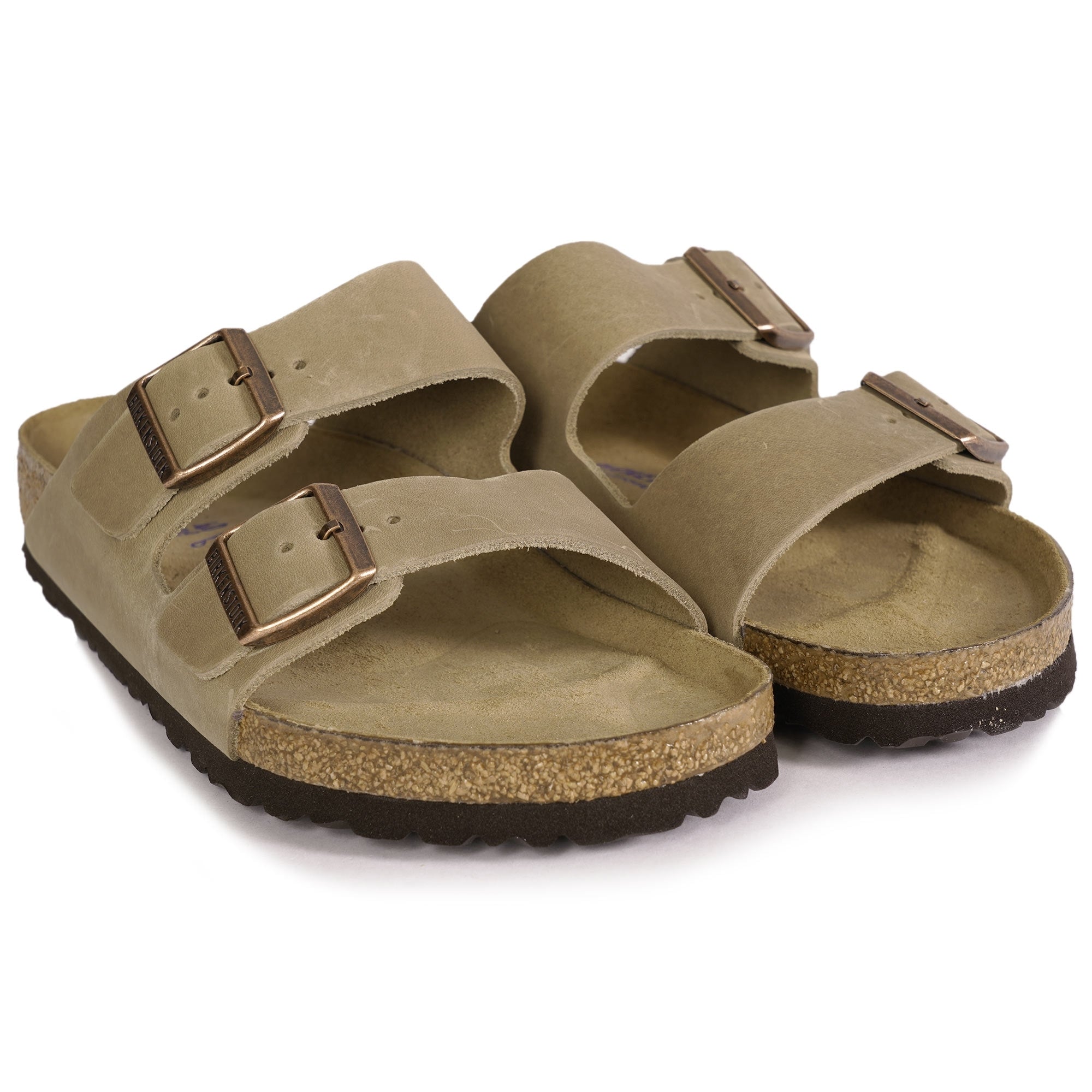 Birkenstock Womens Arizona Soft Footbed - Tobacco Brown