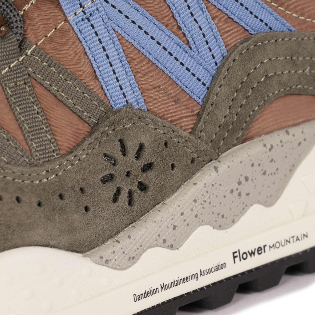 Flower Mountain Washi Suede & Nylon - Brown