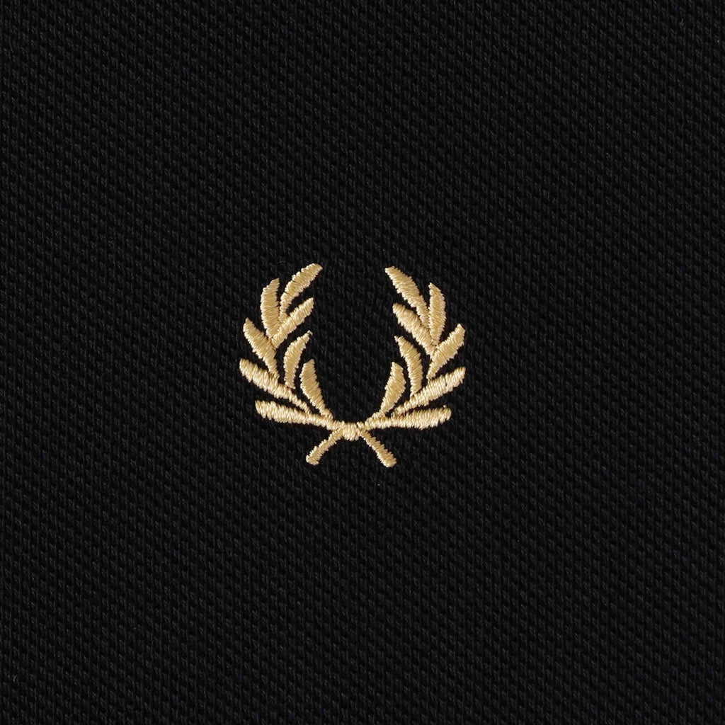 Fred Perry M7 Crew Neck Piqu  T-Shirt - Black/Gold