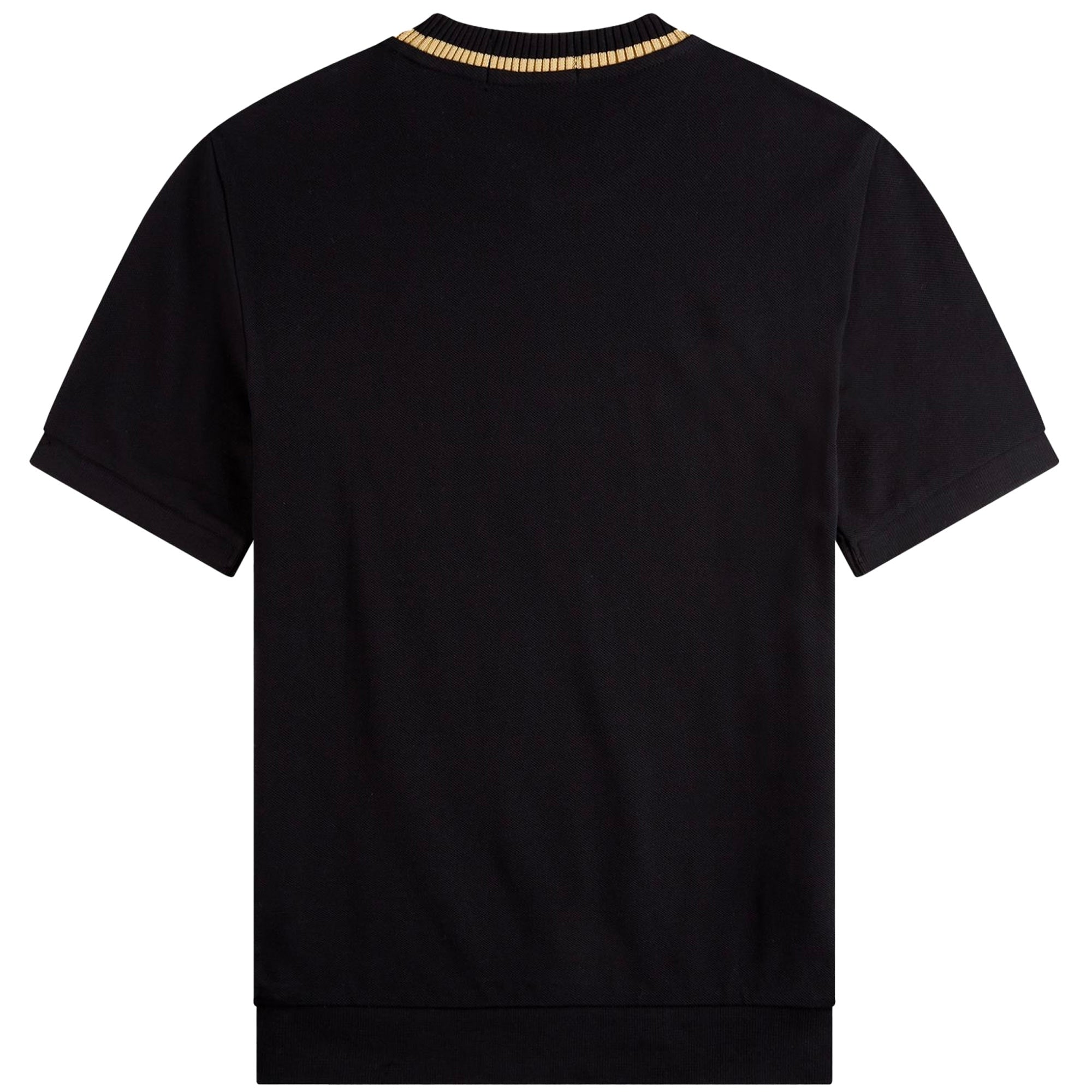 Fred Perry M7 Crew Neck Piqu  T-Shirt - Black/Gold