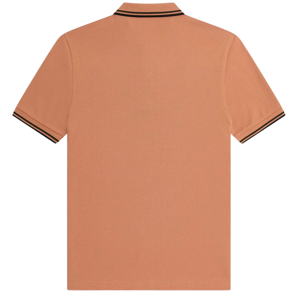 Fred Perry M3600 Twin Tipped Polo Shirt - Light Rust