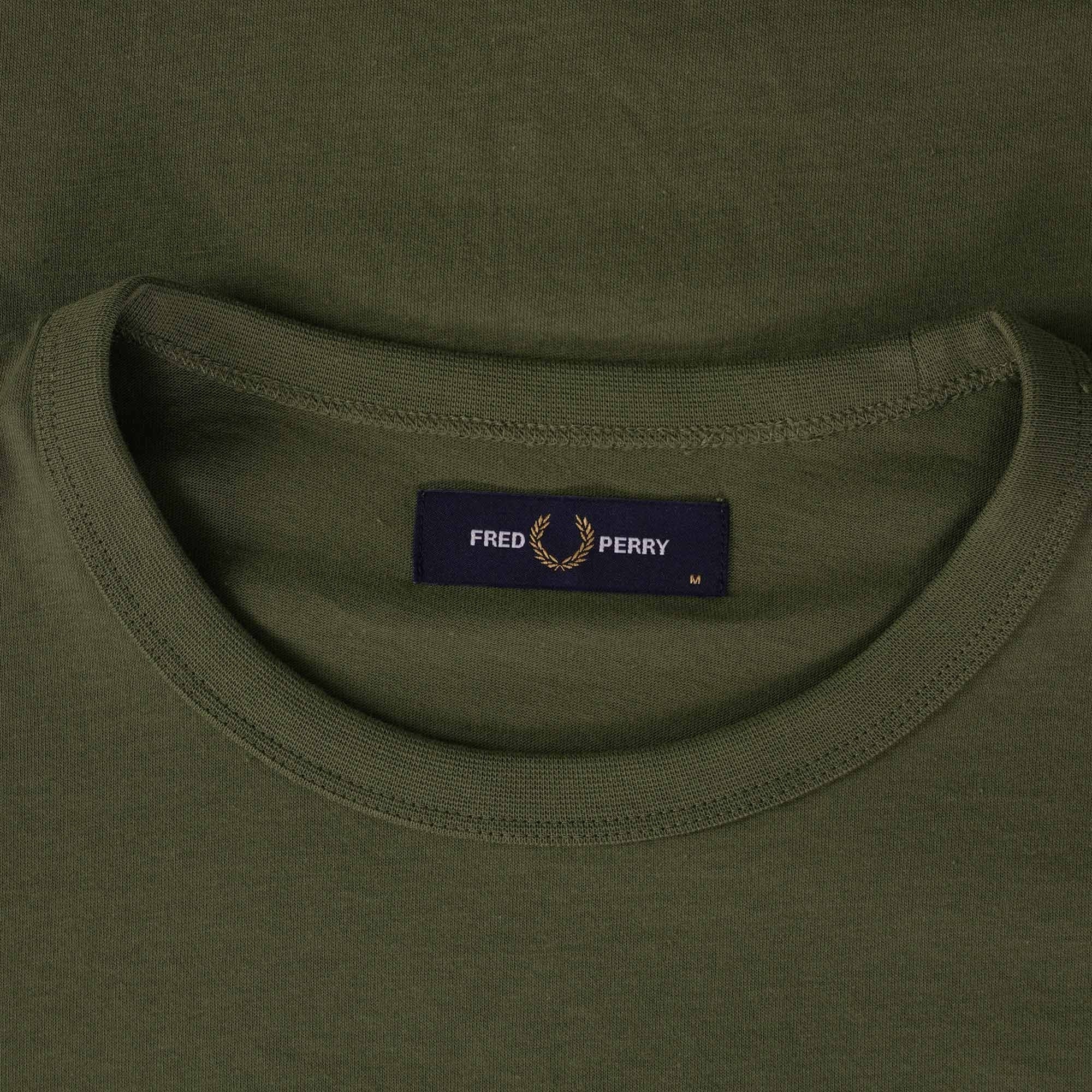 Fred Perry Ringer T-Shirt - Uniform Green
