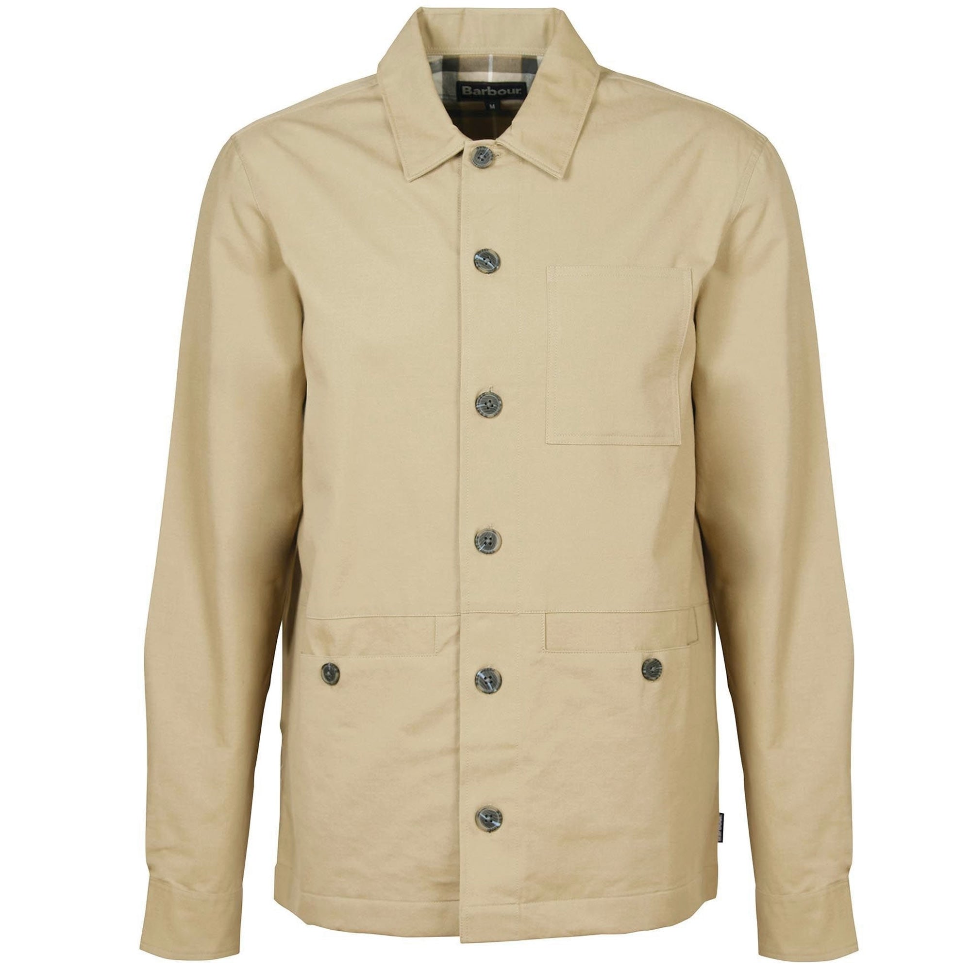 Barbour Newport Overshirt - Washed Stone