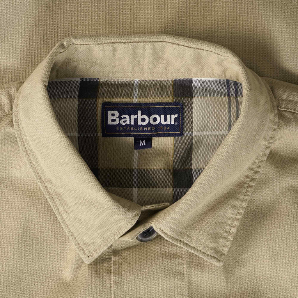 Barbour Newport Overshirt - Washed Stone