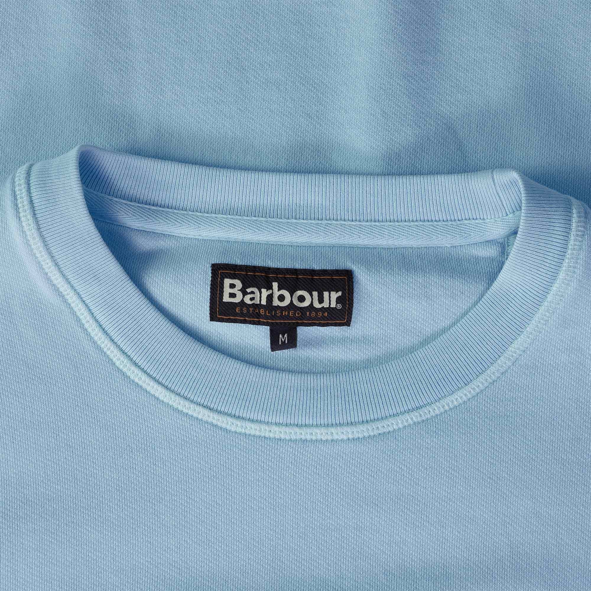 Barbour Washed Prep Logo Sweatshirt - Powder Blue