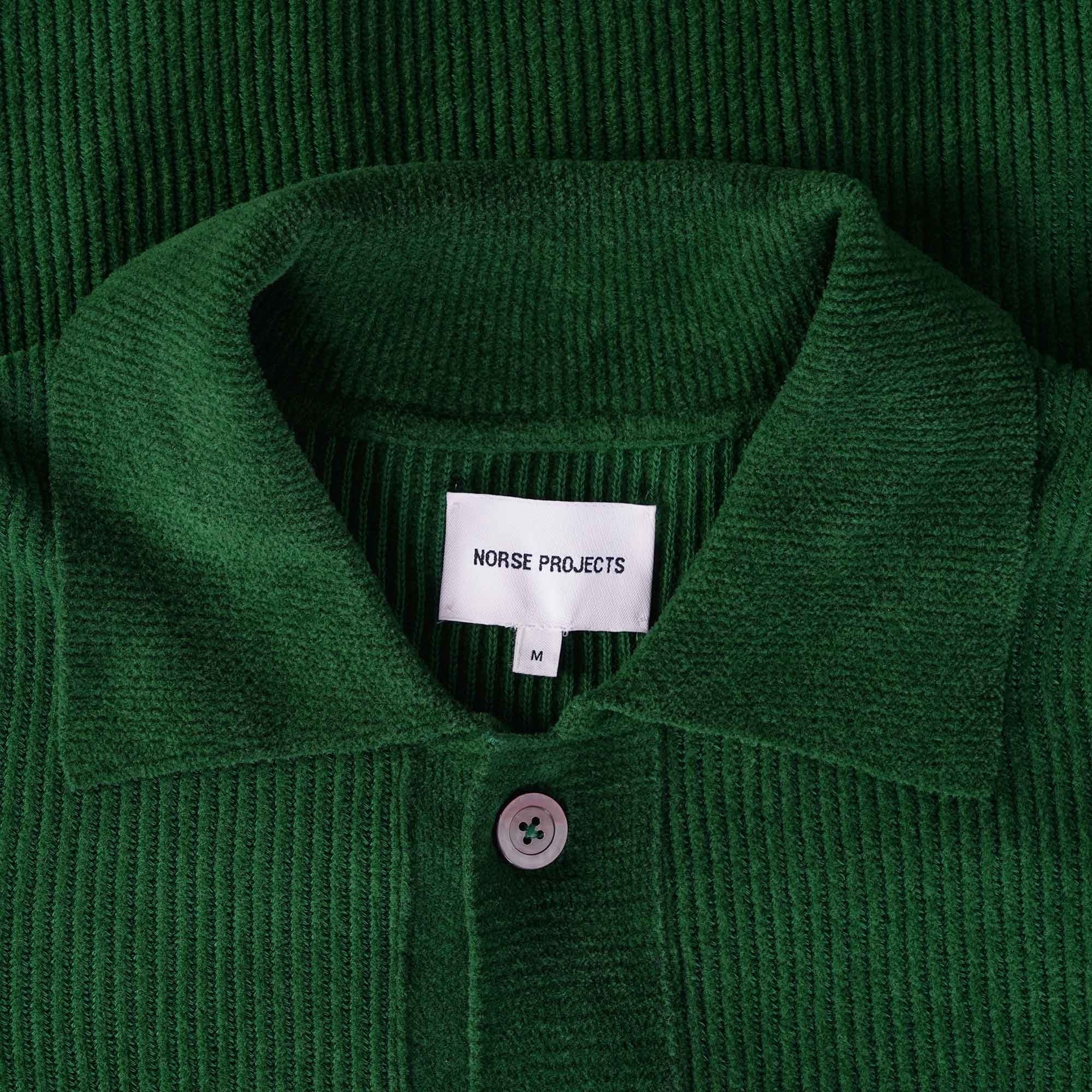 Norse Projects Erik Chenille Jacket - Bottle Green
