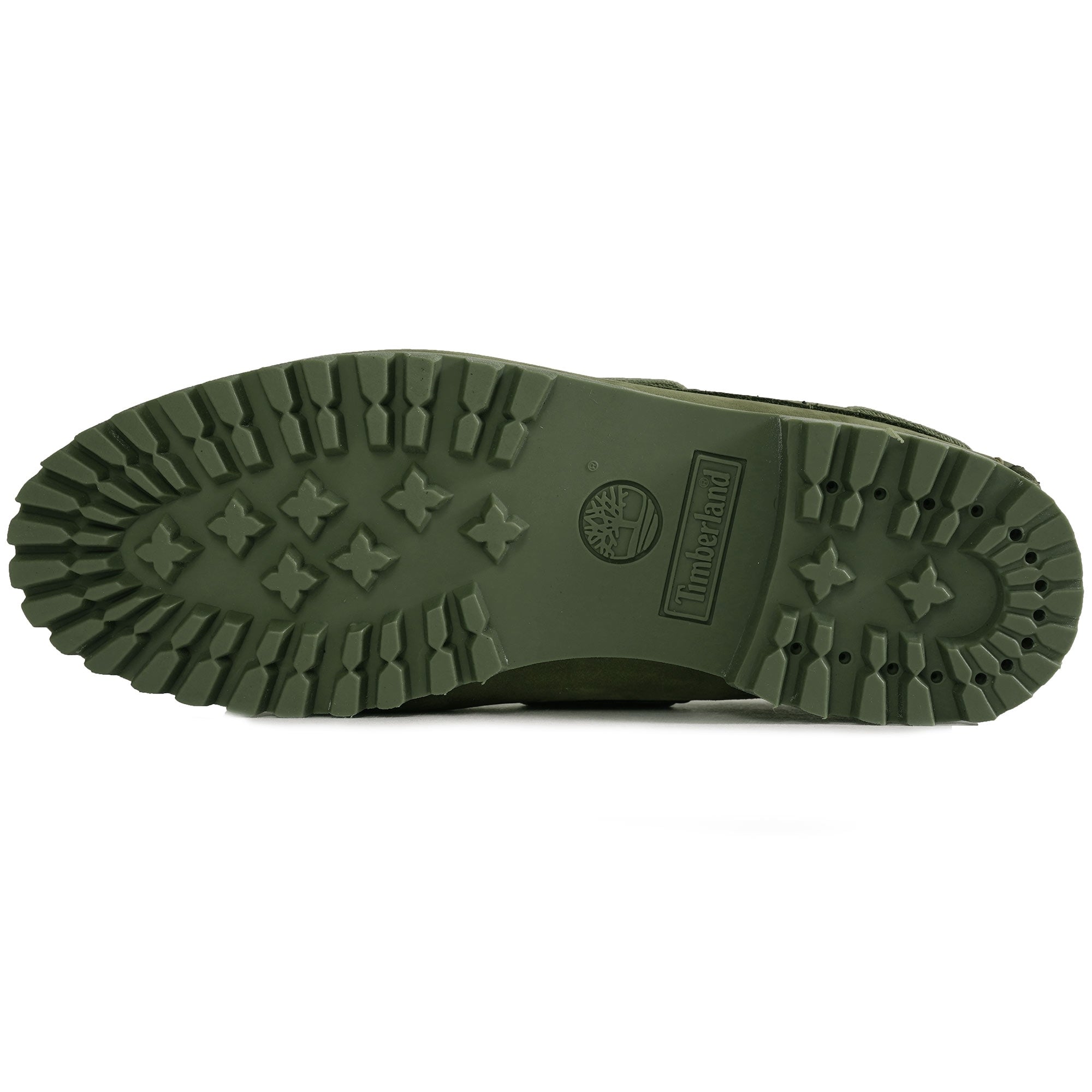Timberland 3-Eye Lug Handsewn Boat Shoe - Green Nubuck