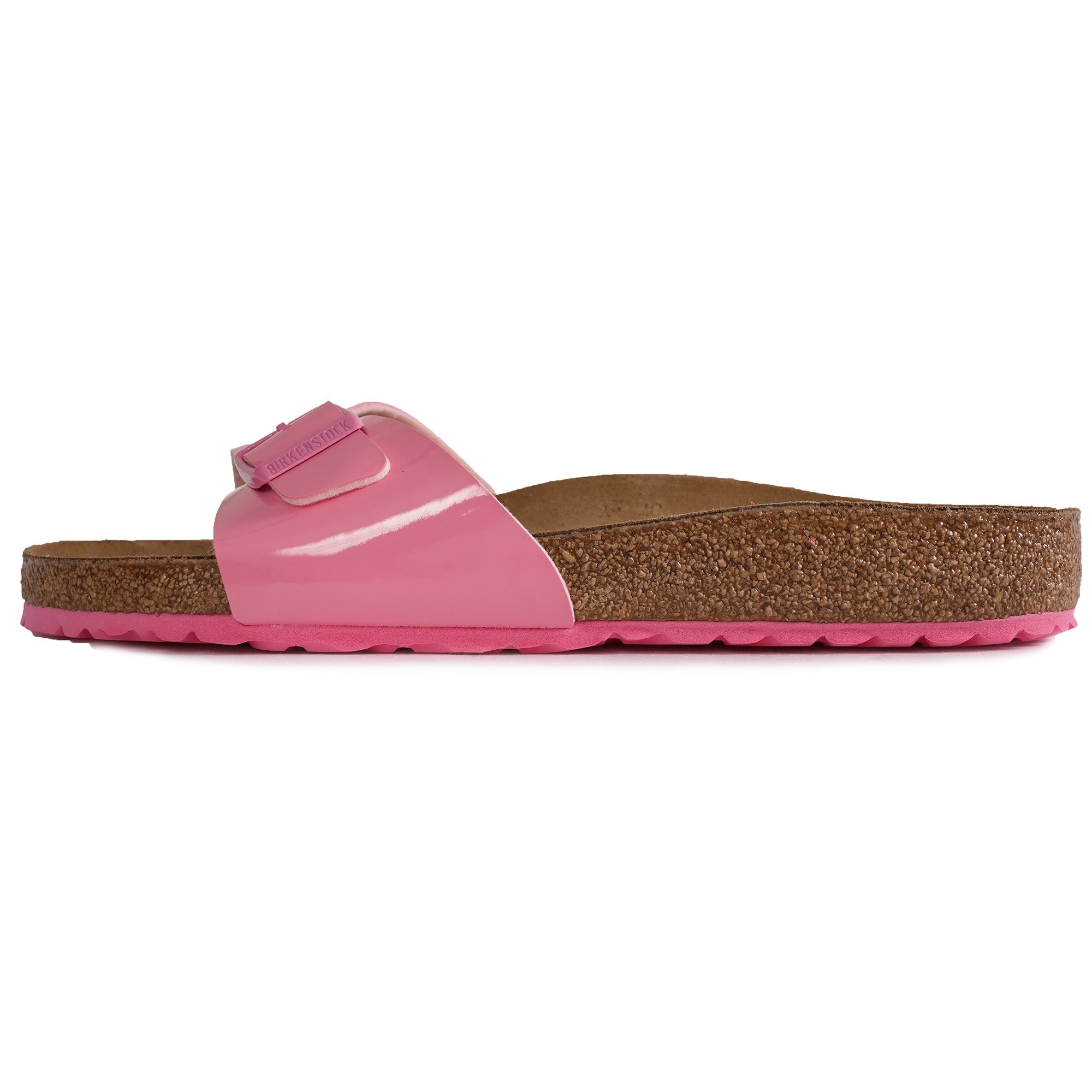 Birkenstock Womens Madrid Birko-Flor - Patent Candy Pink