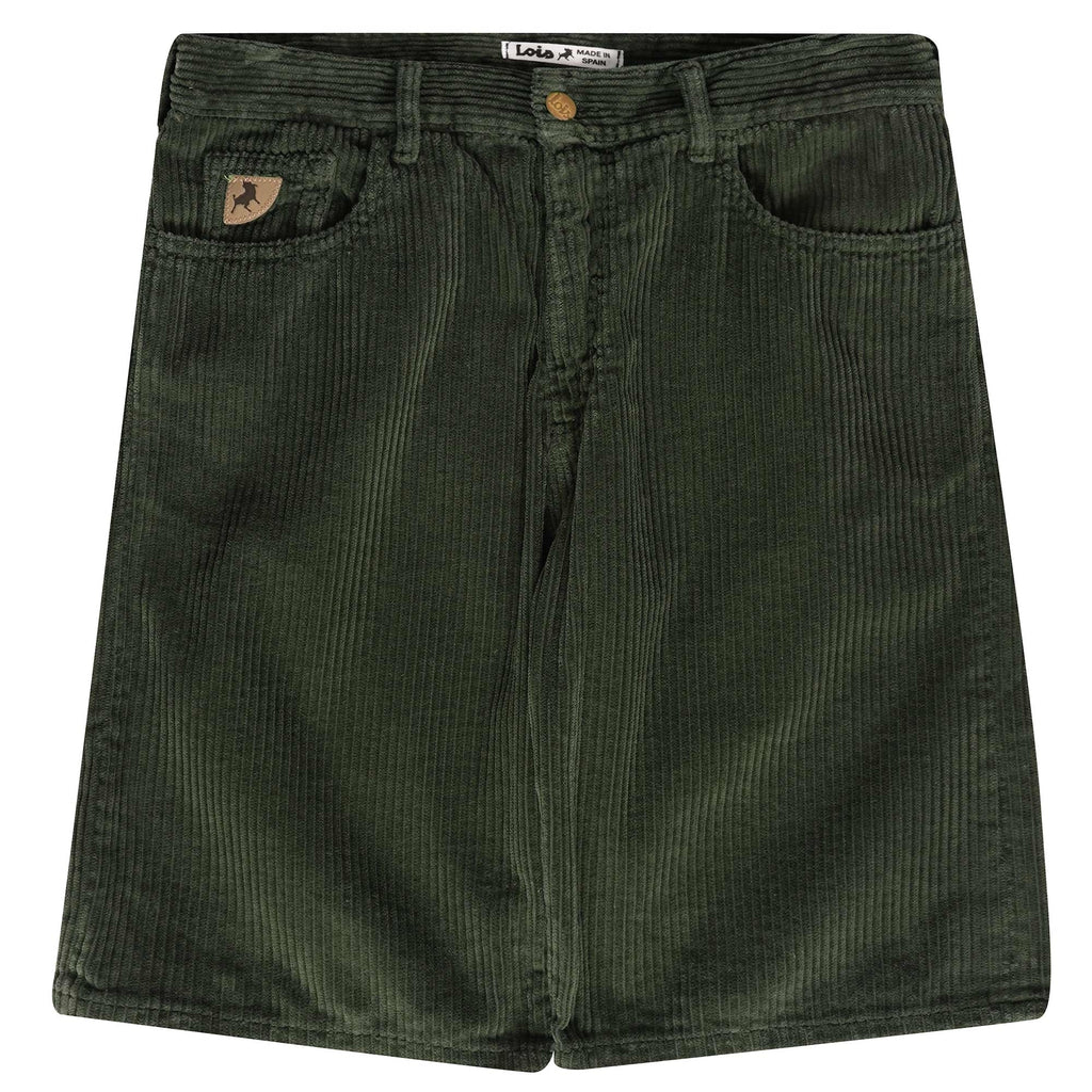 Lois Jeans Pepe Jumbo Cord Shorts - Green Olive