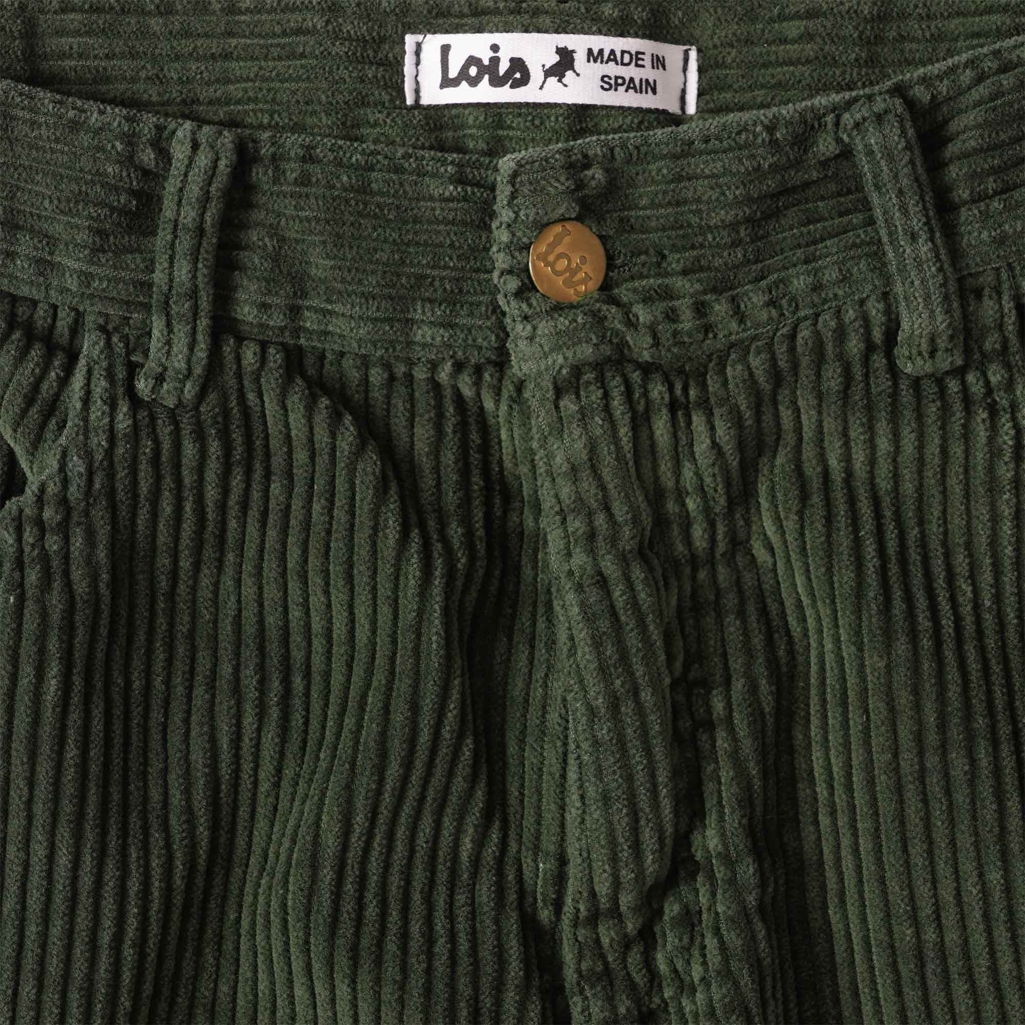 Lois Jeans Pepe Jumbo Cord Shorts - Green Olive