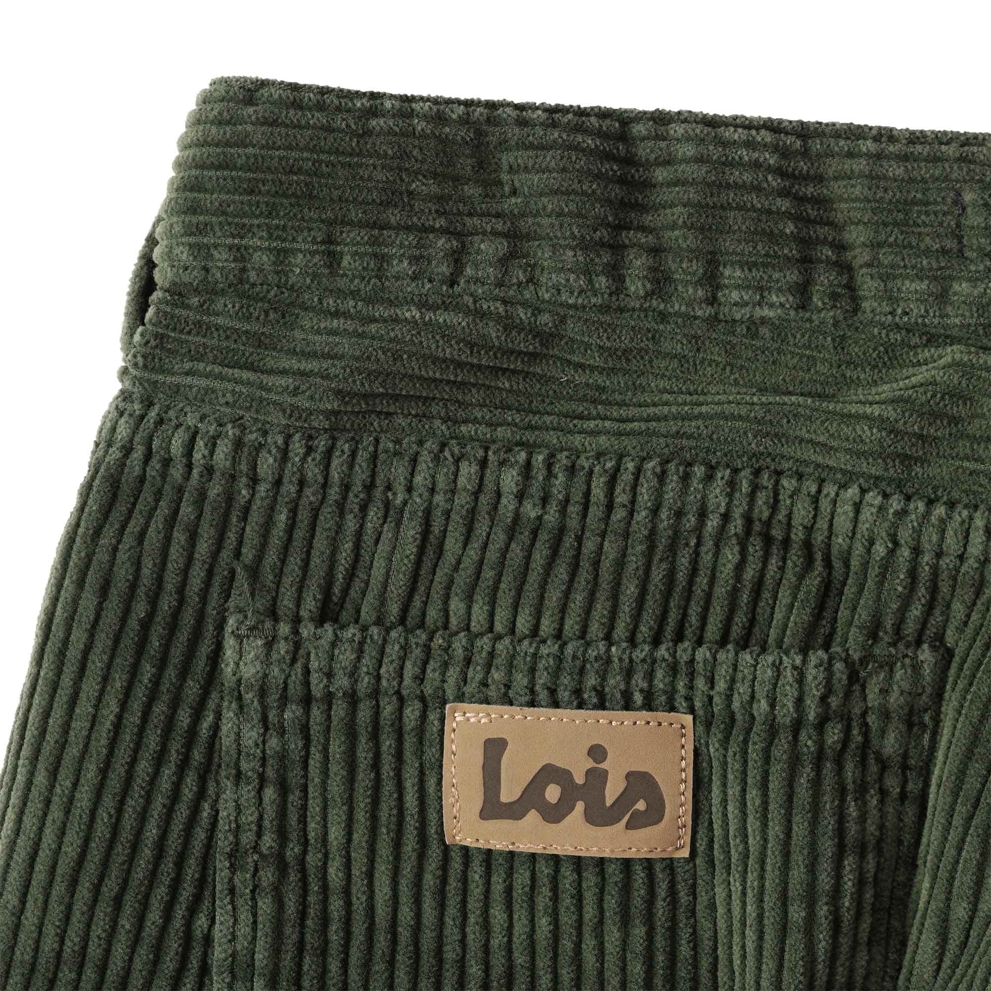 Lois Jeans Pepe Jumbo Cord Shorts - Green Olive