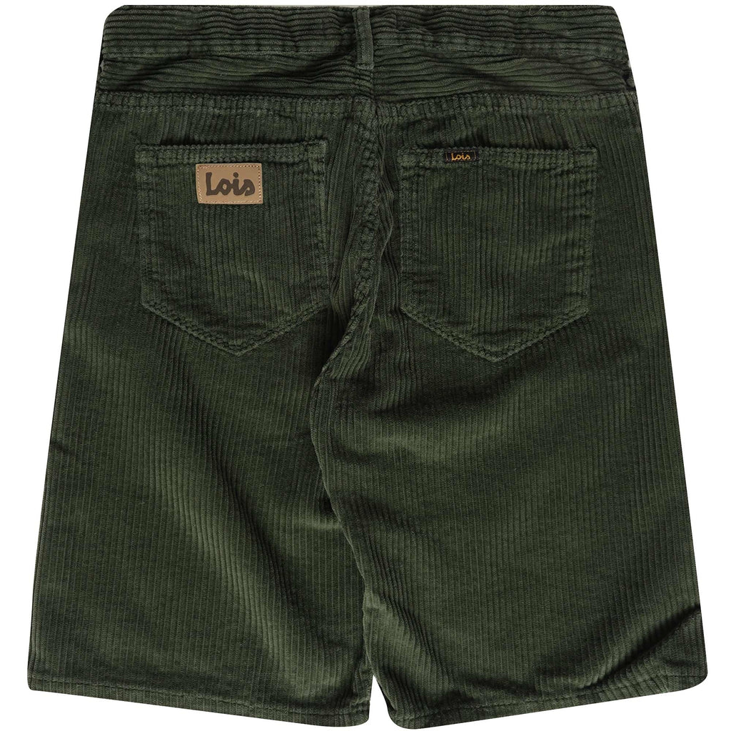 Lois Jeans Pepe Jumbo Cord Shorts - Green Olive