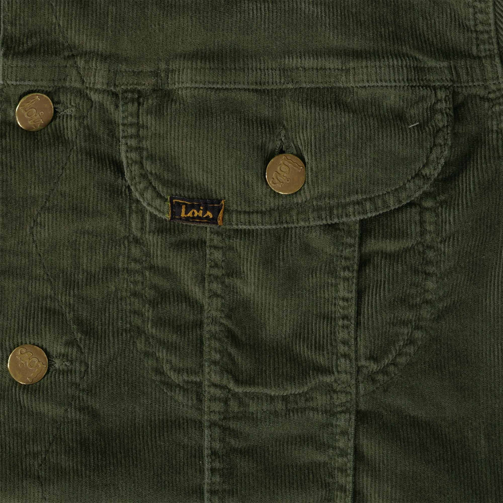 Lois Jeans Tejana Thin Cord Jacket - Green Olive