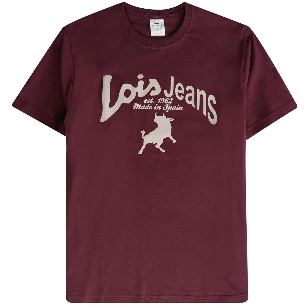 Lois Jeans Baco 22 T-Shirt - Wine Red