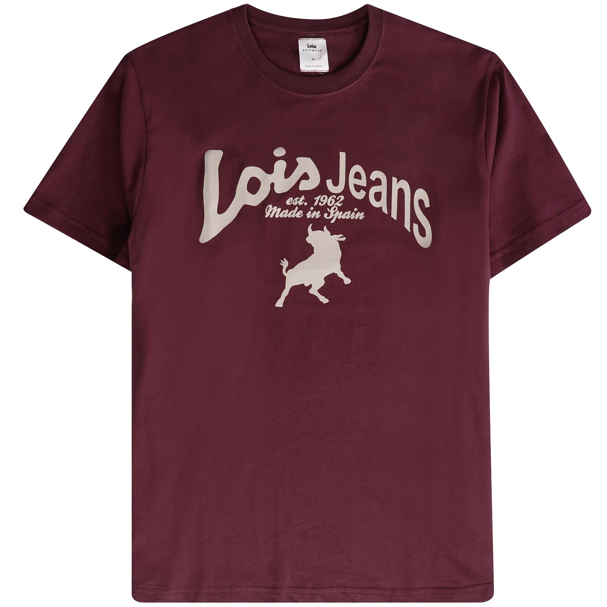 Lois Jeans Baco 22 T-Shirt - Wine Red