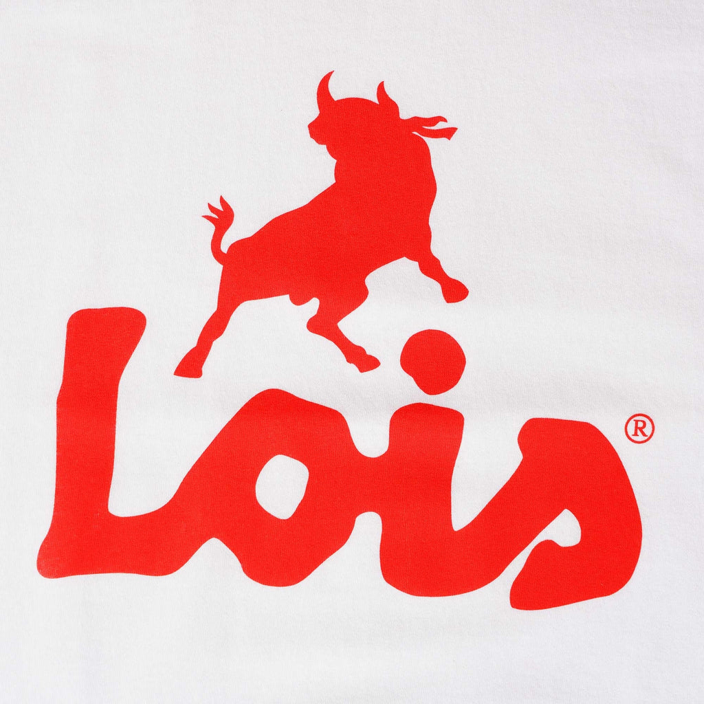 Lois Jeans Ringer T-Shirt - White/Red