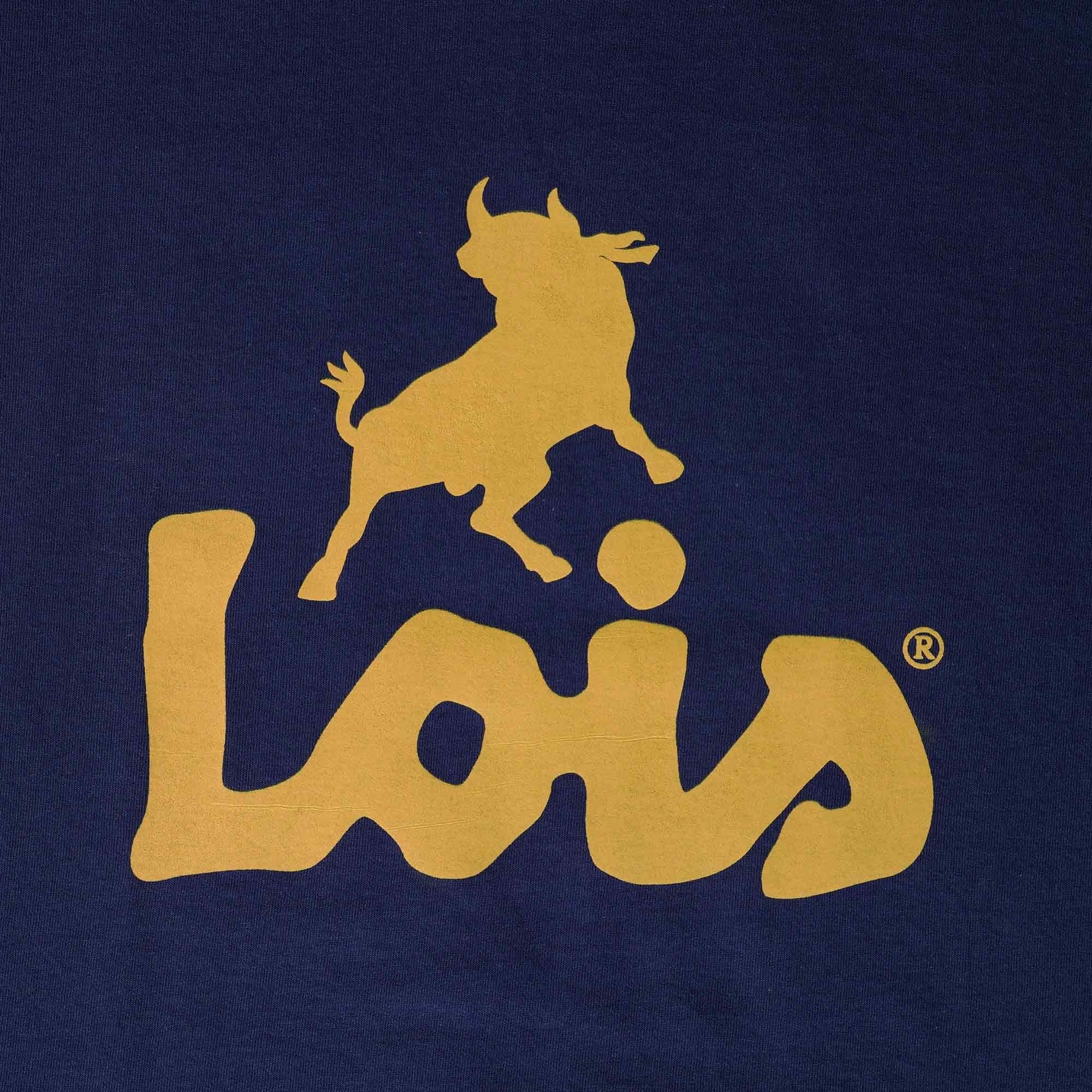 Lois Jeans Ringer T-Shirt - Navy/Yellow