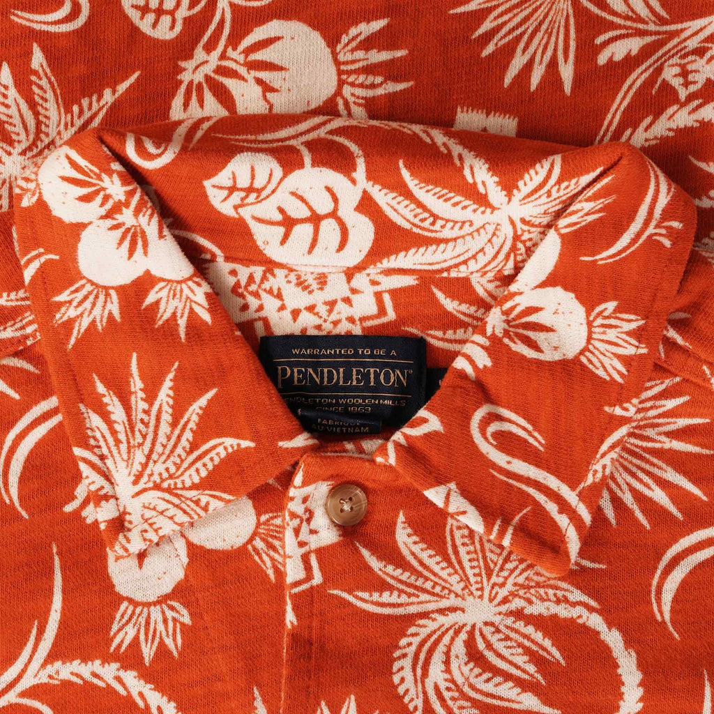Pendleton Woolen Mills Short Sleeve Wayside Knit Shirt - Lava Red
